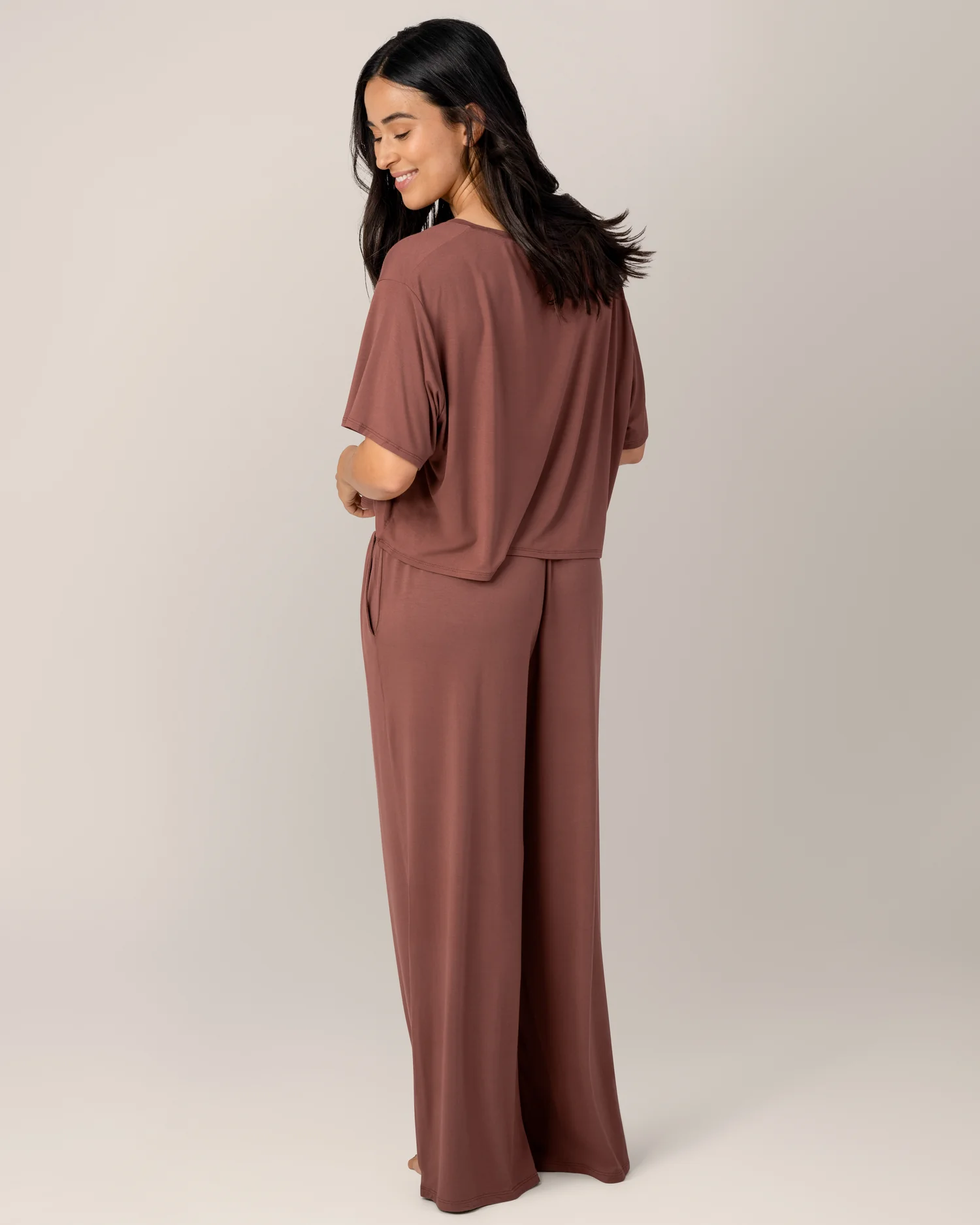 Aria Bamboo Casual Lounge Pant | Redwood - Image 5