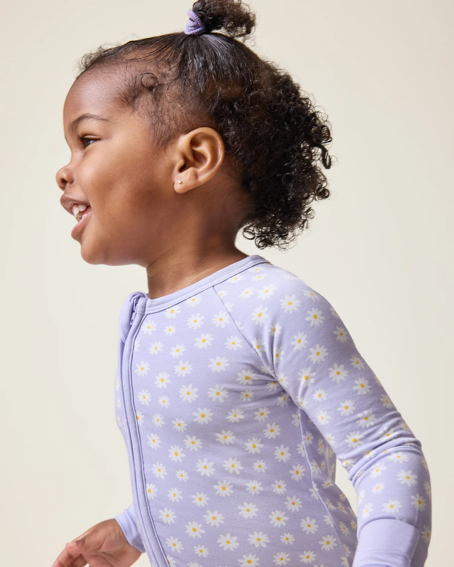 Bamboo Baby Pajama | Purple Daisies - Image 2