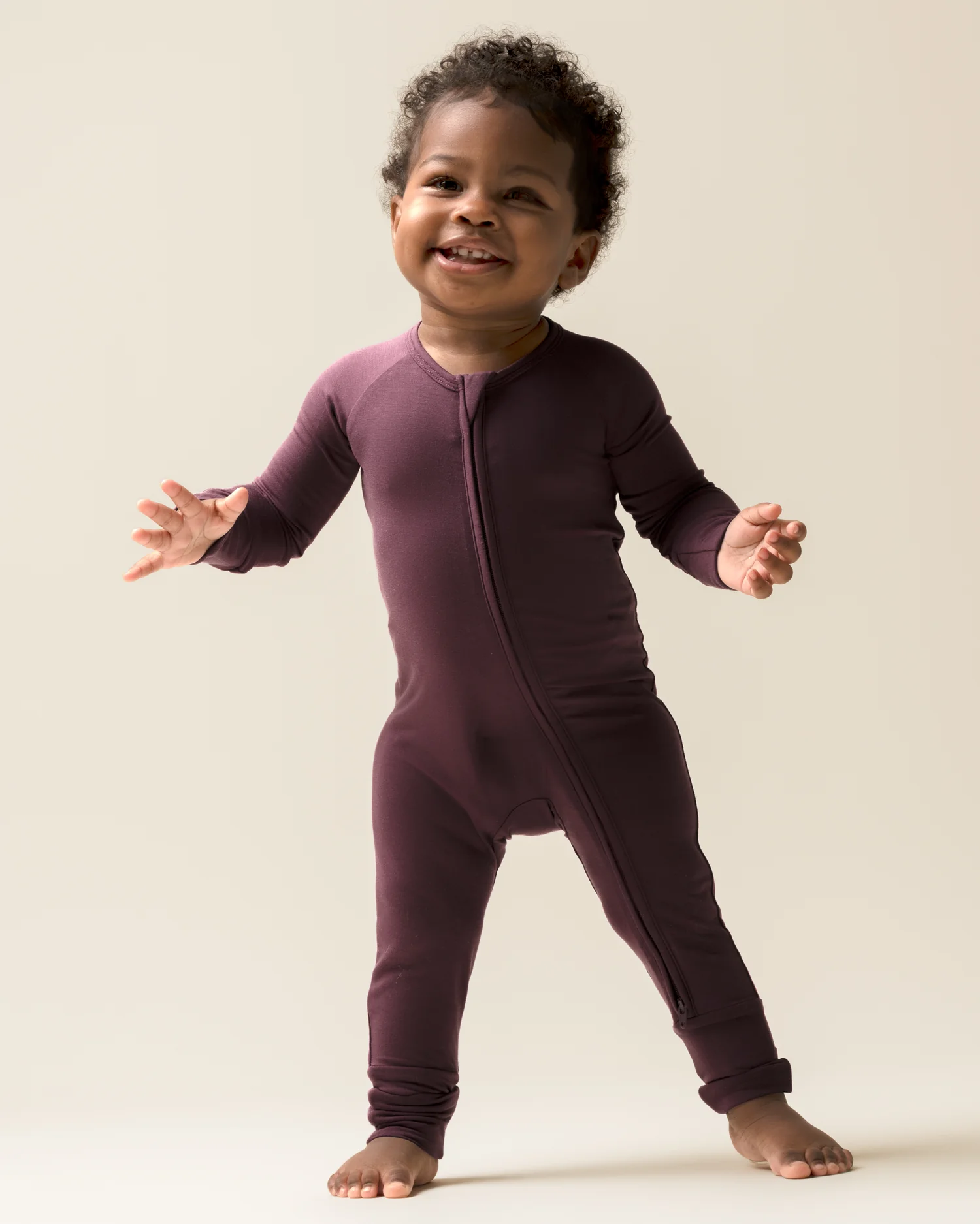 Bamboo Baby Pajama | Burgundy Plum