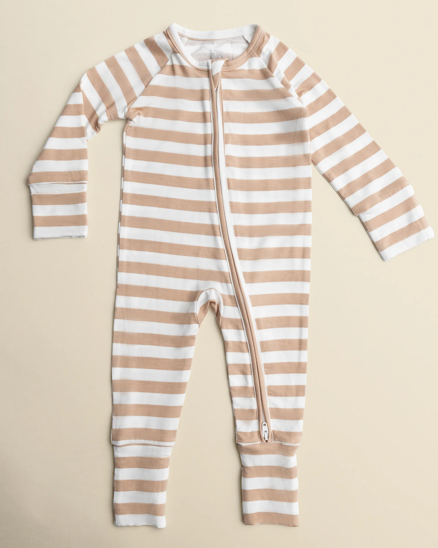 Bamboo Baby Pajama | Fawn Stripe - Image 4