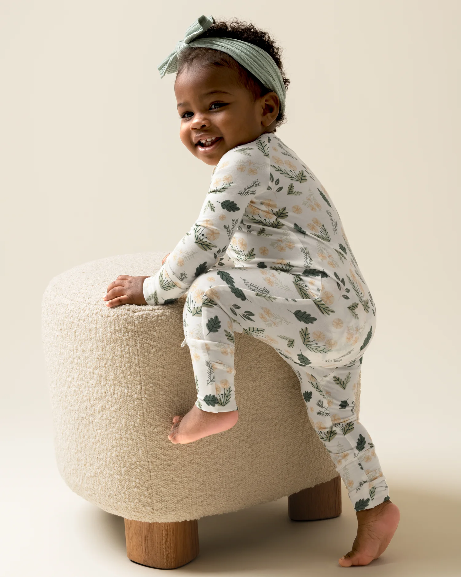 Bamboo Baby Pajama | Honey Dandelion - Image 2