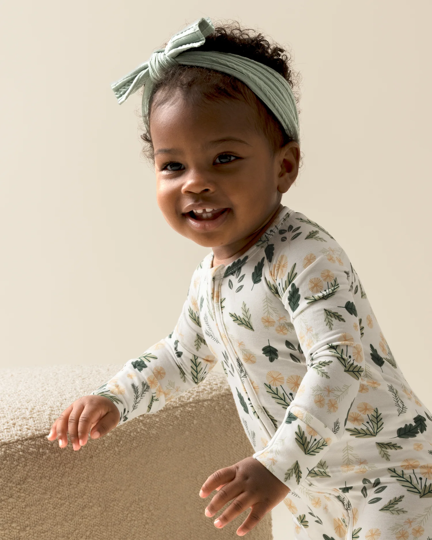 Bamboo Baby Pajama | Honey Dandelion - Image 3