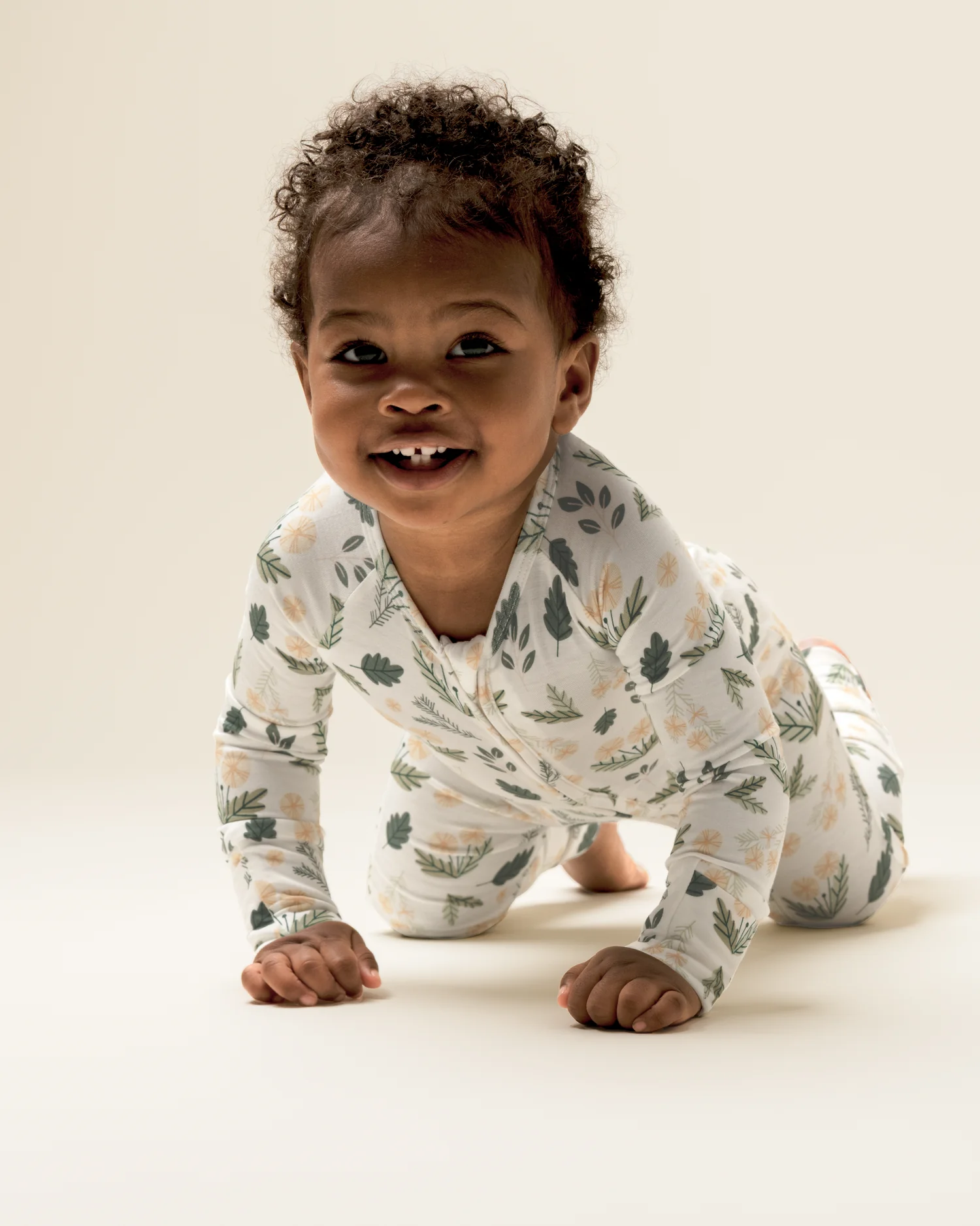 Bamboo Baby Pajama | Honey Dandelion - Image 4