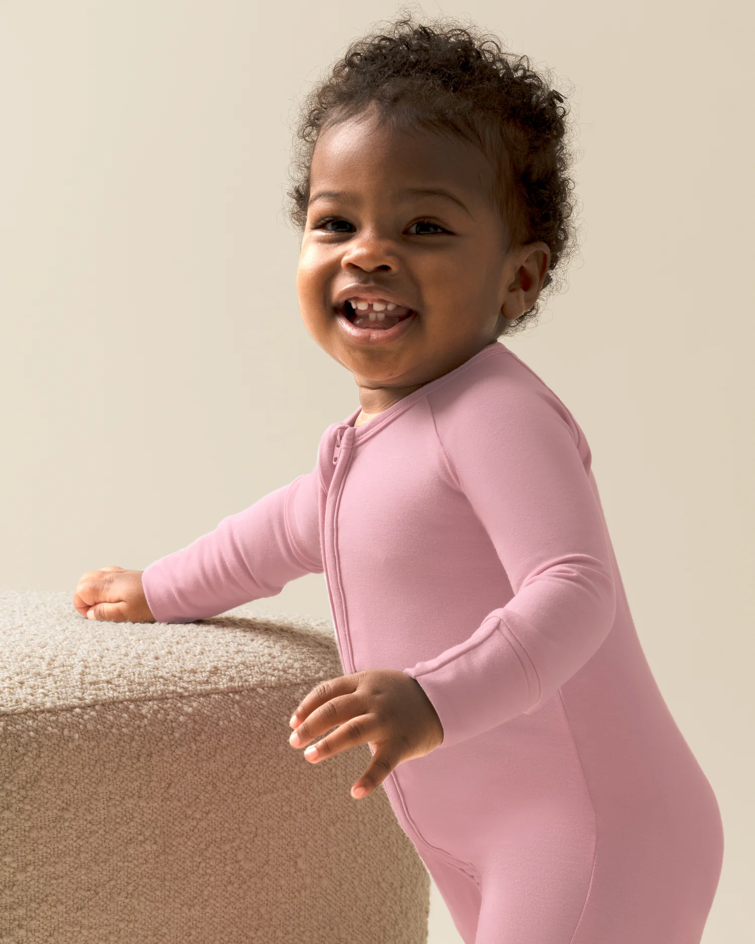 Bamboo Baby Pajama | Light Mauve - Image 2