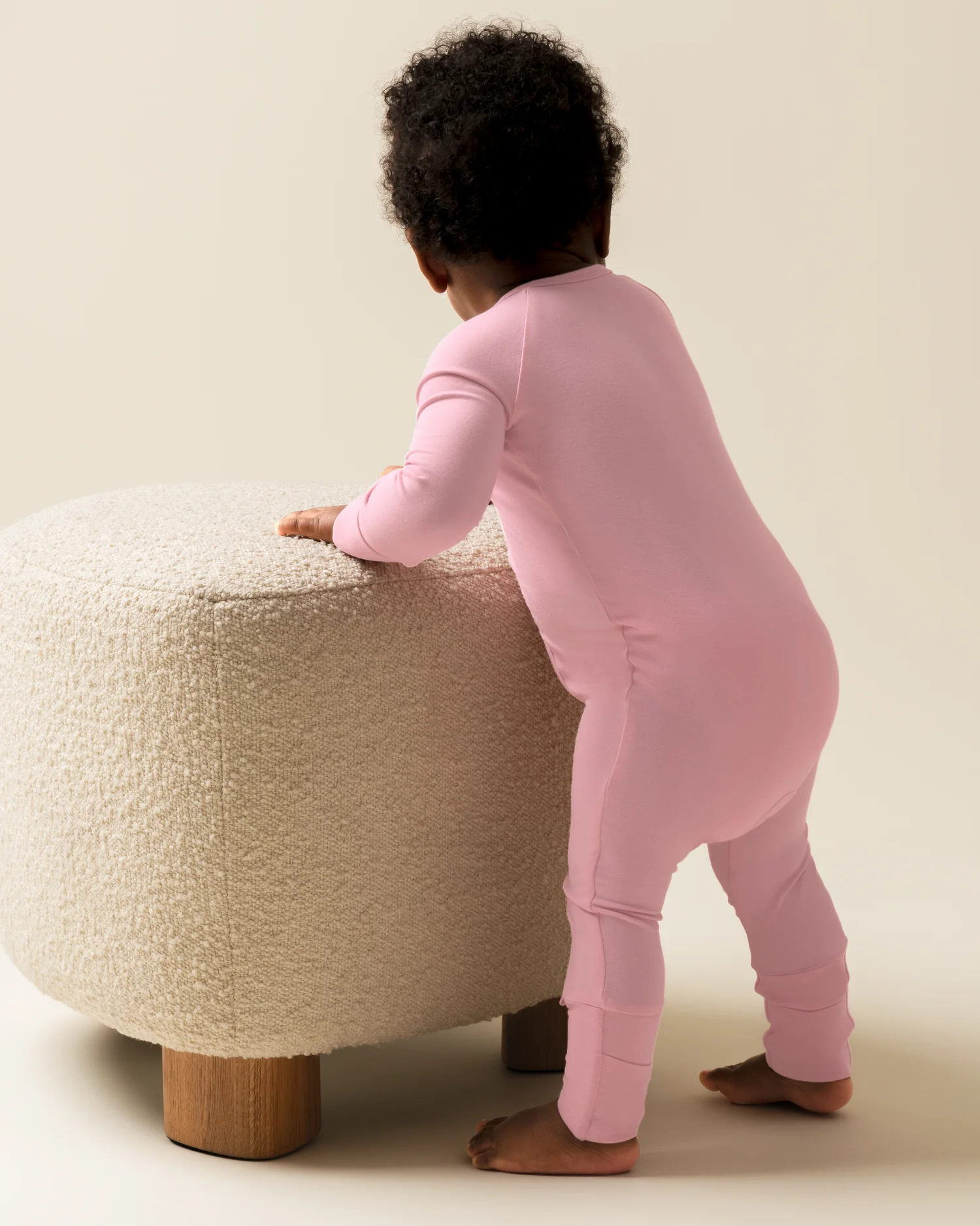 Bamboo Baby Pajama | Light Mauve - Image 3