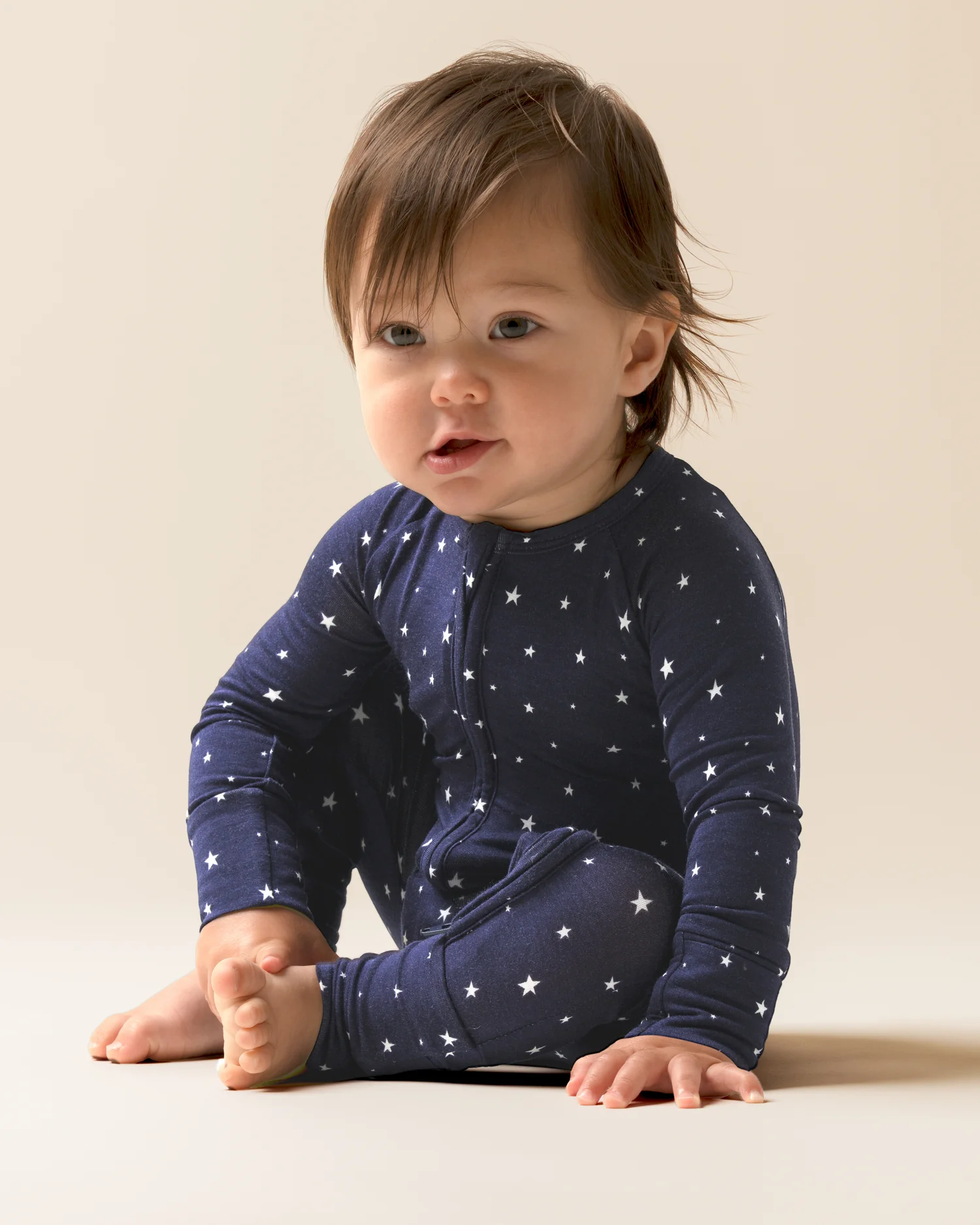 Bamboo Baby Pajama | Navy Stars - Image 2