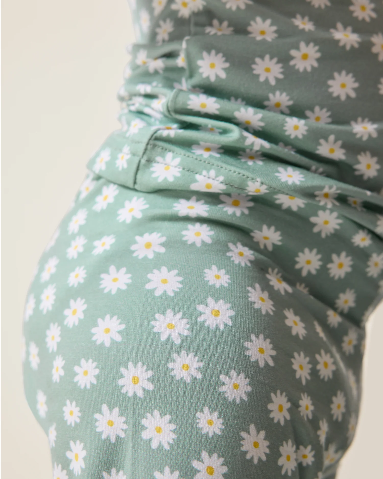 Bamboo Baby Two-Piece Pajama Set | Sage Daisies - Image 3
