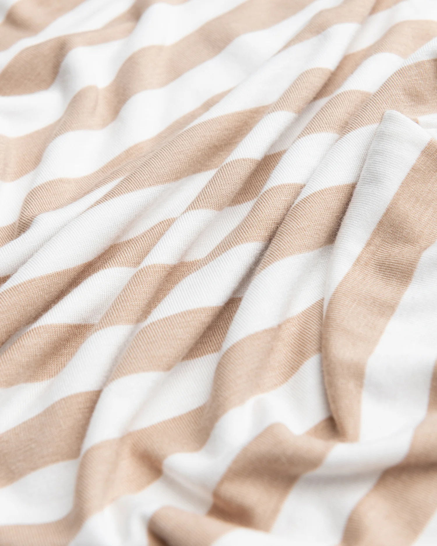 Bamboo Knotted Baby Gown & Hat | Fawn Stripe - Image 4