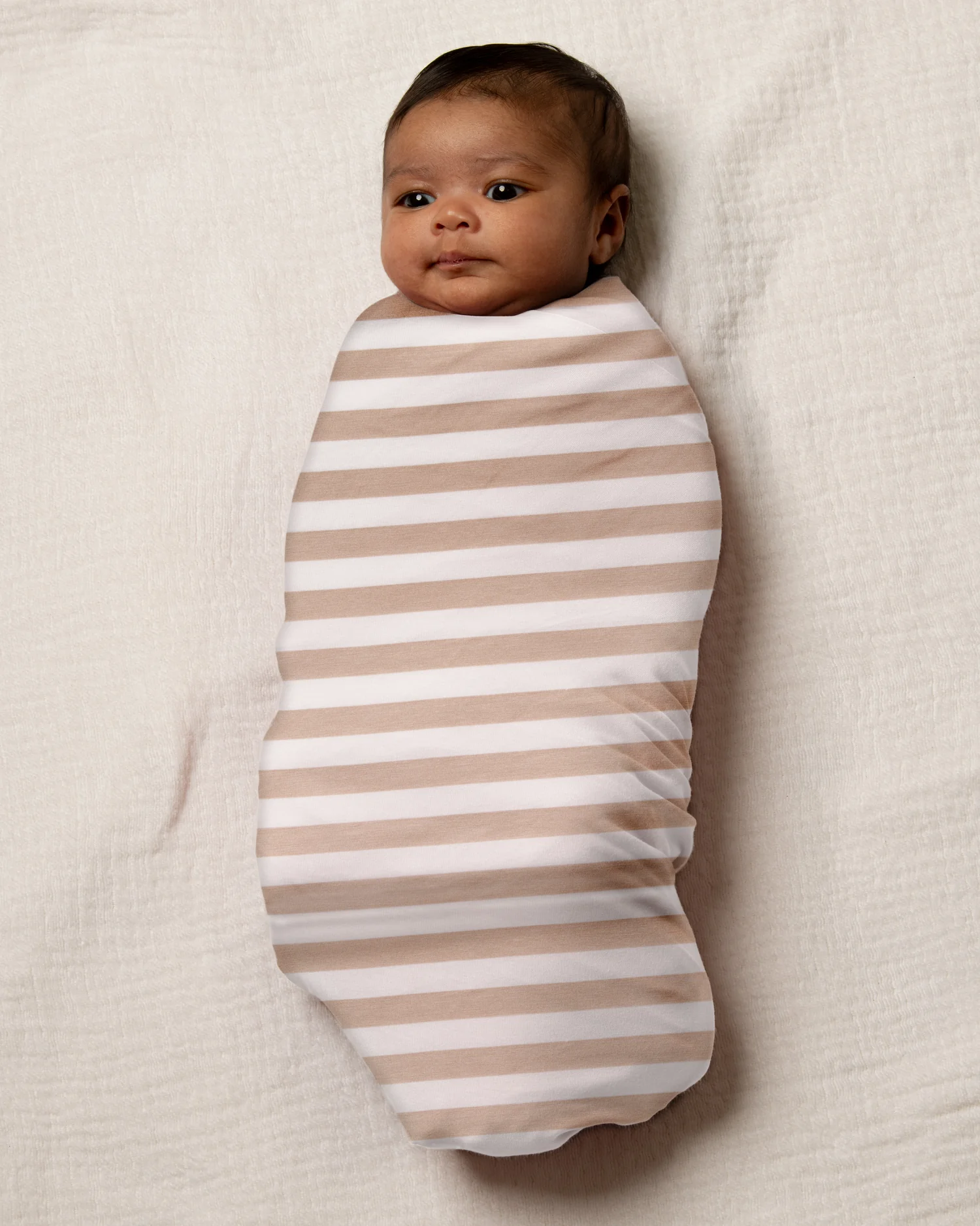 Bamboo Swaddle Blanket | Fawn Stripe