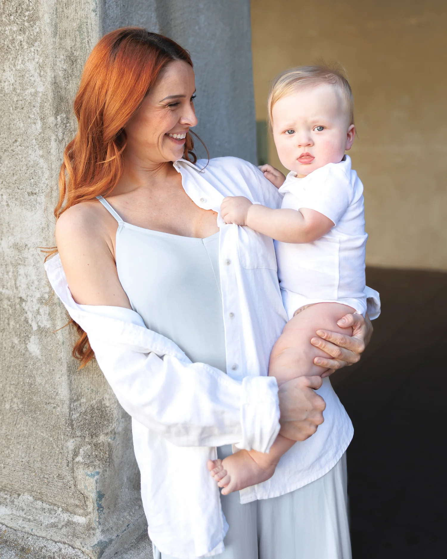 Charlie Maternity & Nursing Romper | French Blue - Image 7