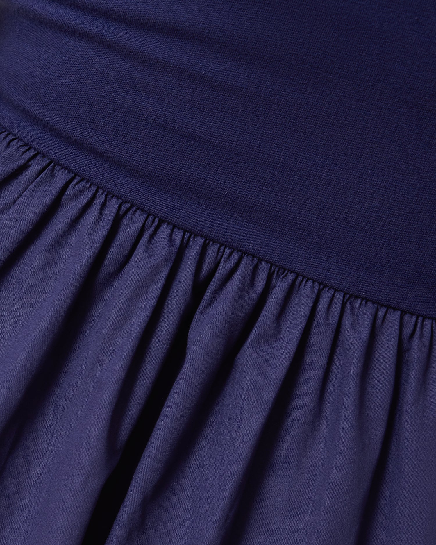 Charlotte Mixed Media Nursing Midi Dress | Navy - Image 8