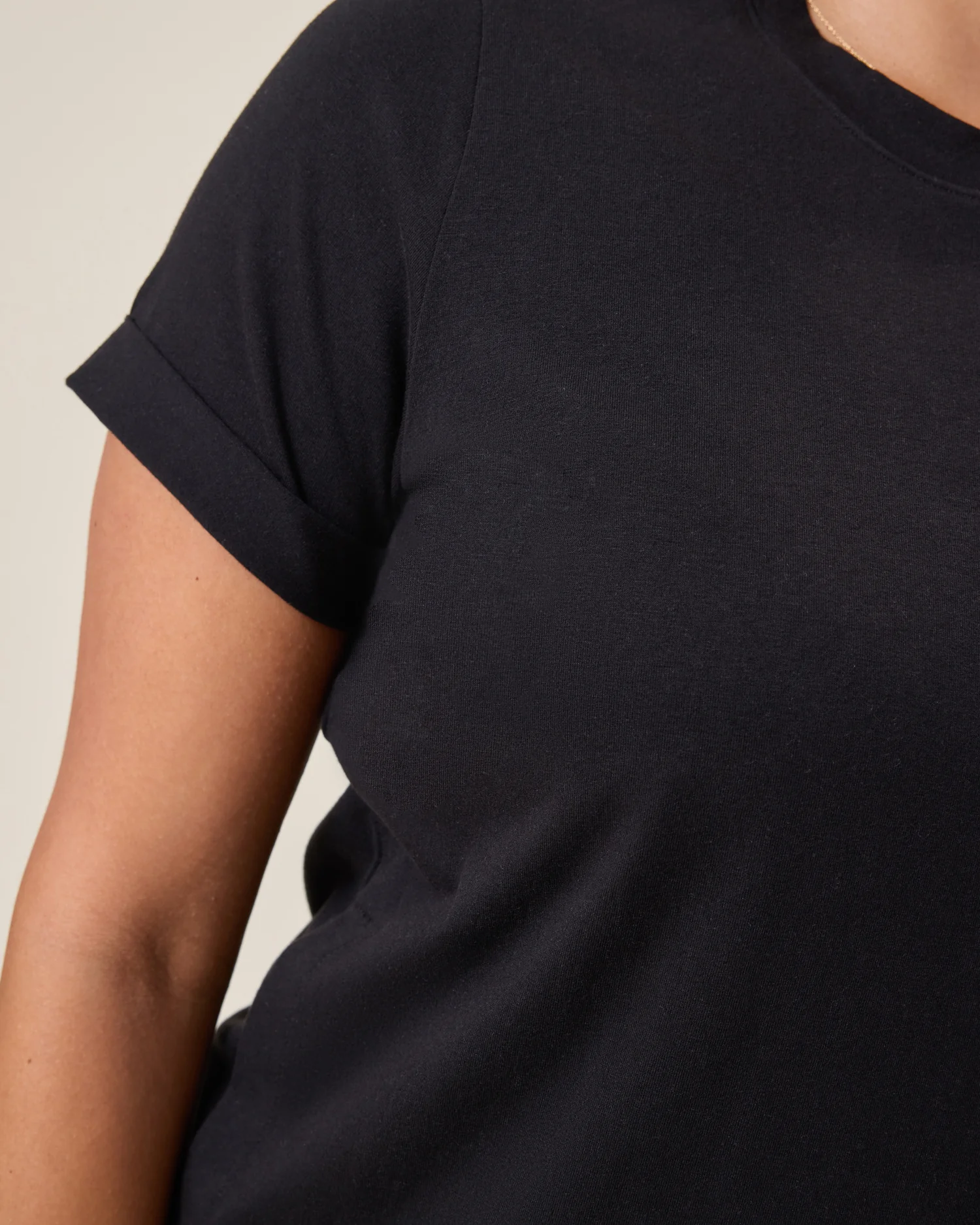 Classic Nursing T-shirt Mini Dress | Black - Image 3