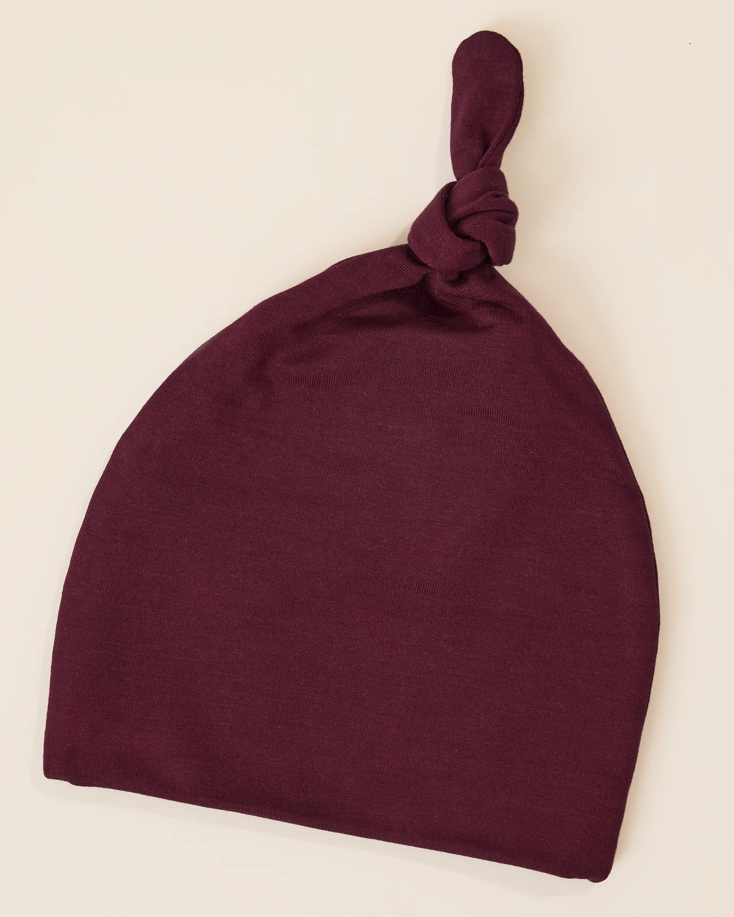 Cozy Bamboo Baby Gown & Hat | Deep Burgundy - Image 4