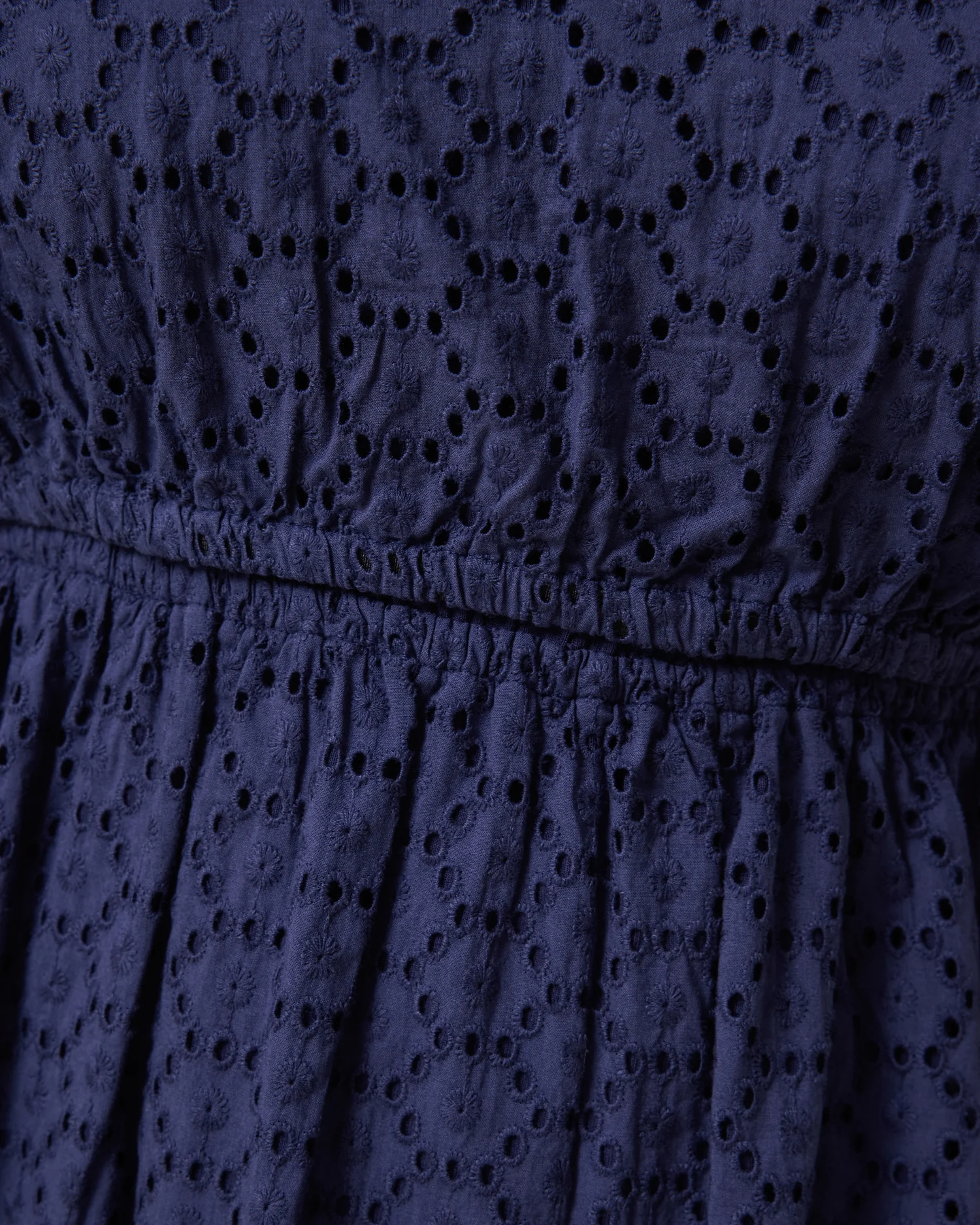 Dahlia Eyelet Maternity & Nursing Dress | Navy - Image 4