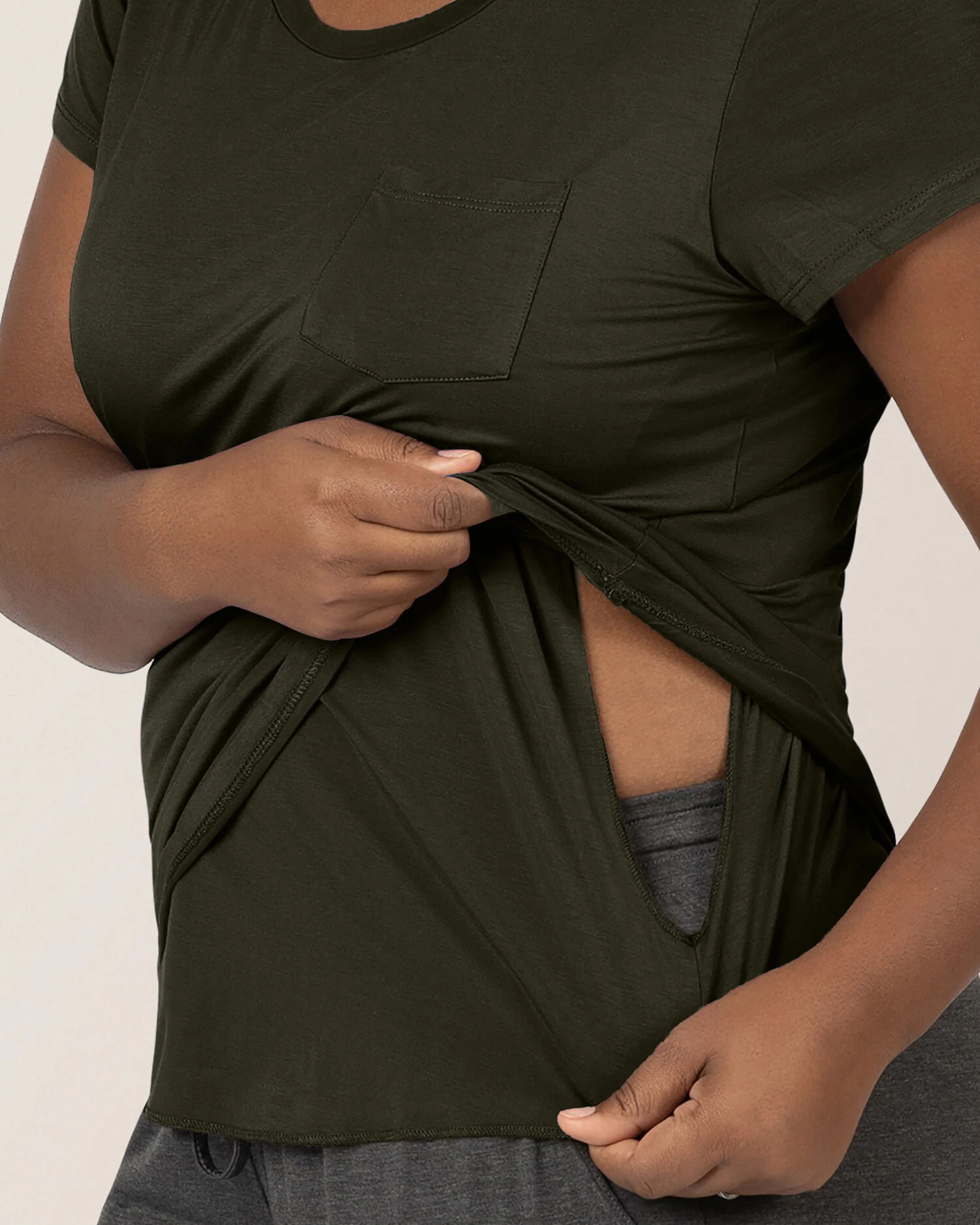 Everyday Maternity & Nursing T-shirt | Thyme - Image 4