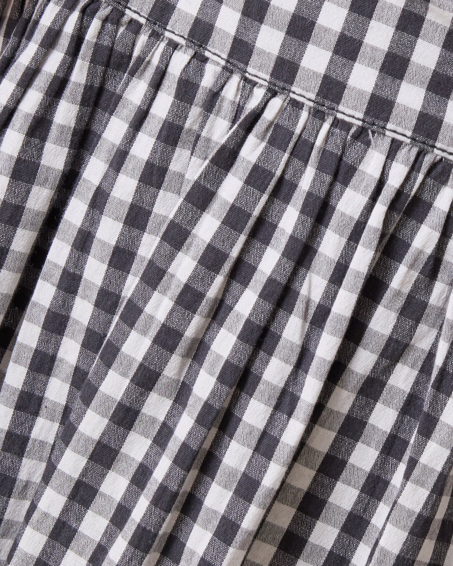 Gracie Poplin Nursing Midi Dress | Black & White Gingham - Image 7
