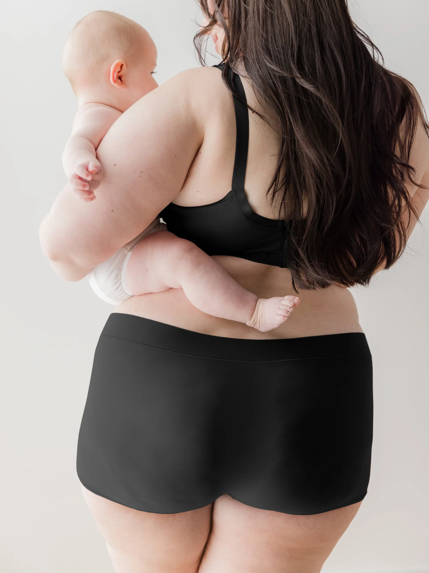 Grow with Me™ Maternity & Postpartum Boyshort | Black - Image 2