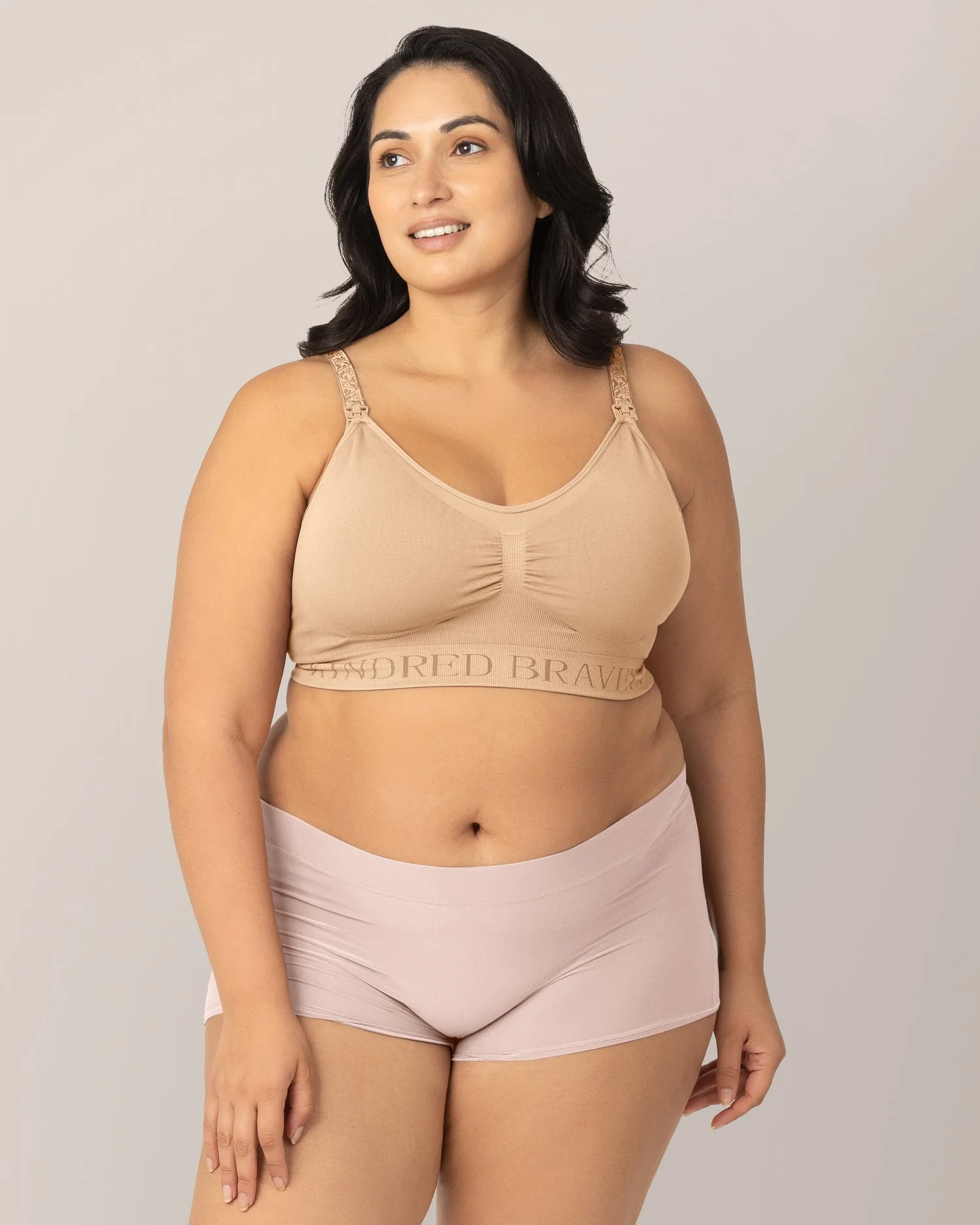 Grow with Me™ Maternity & Postpartum Boyshort | Soft Pink - Image 4