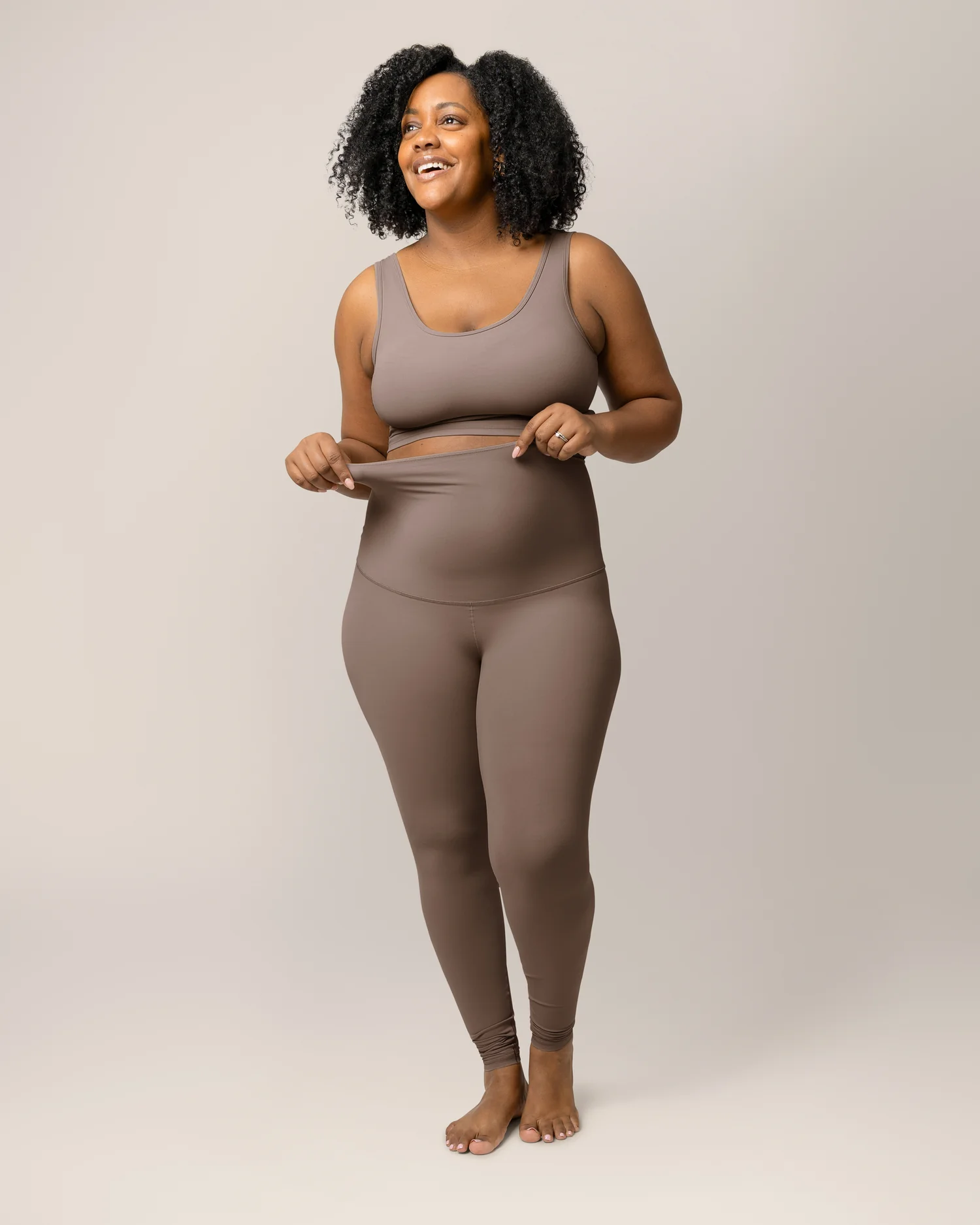 Grow with Me™ Maternity & Postpartum Legging | Taupe