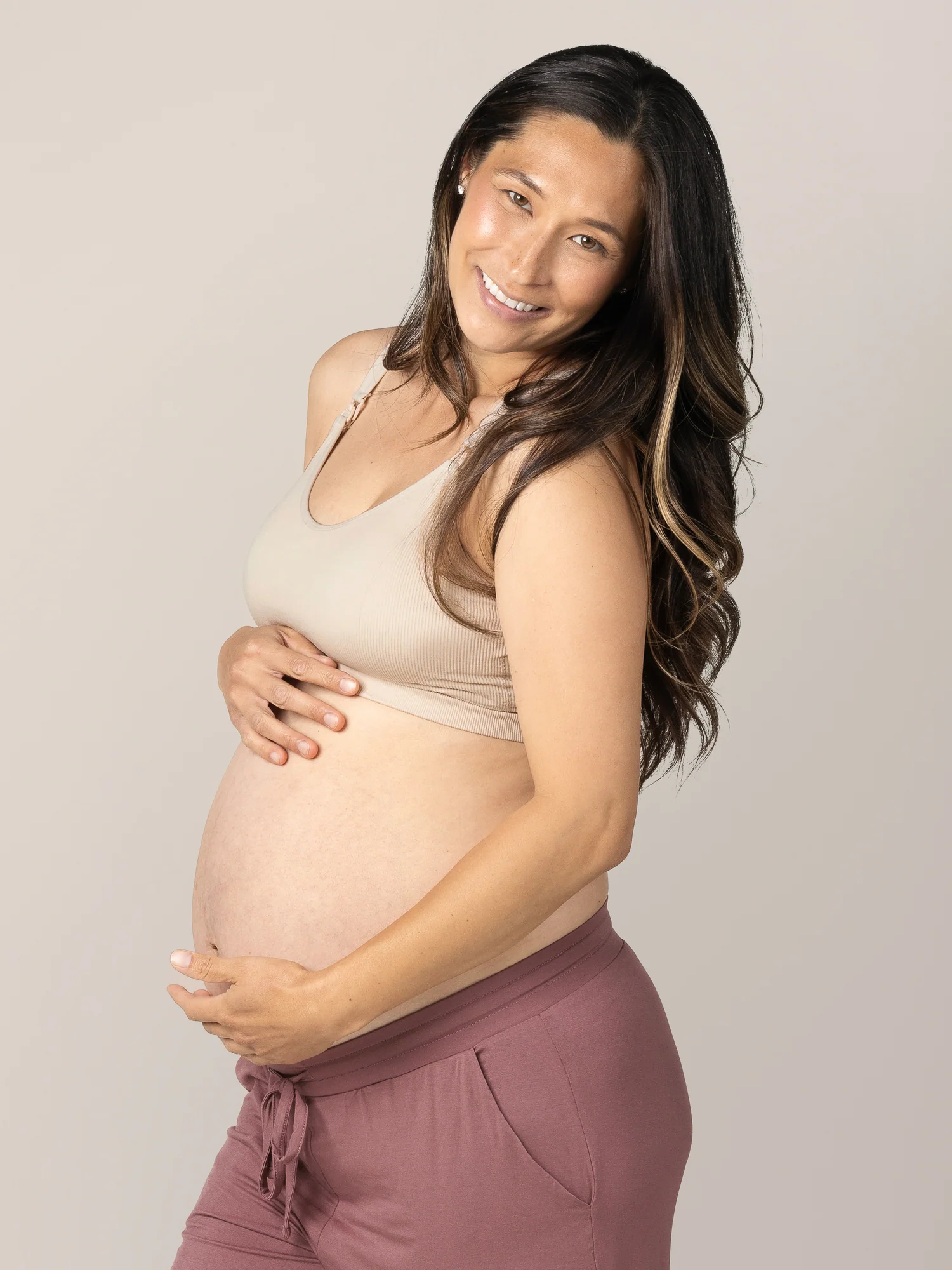 Mia Maternity & Nursing Lounge Bra | Stone - Image 6
