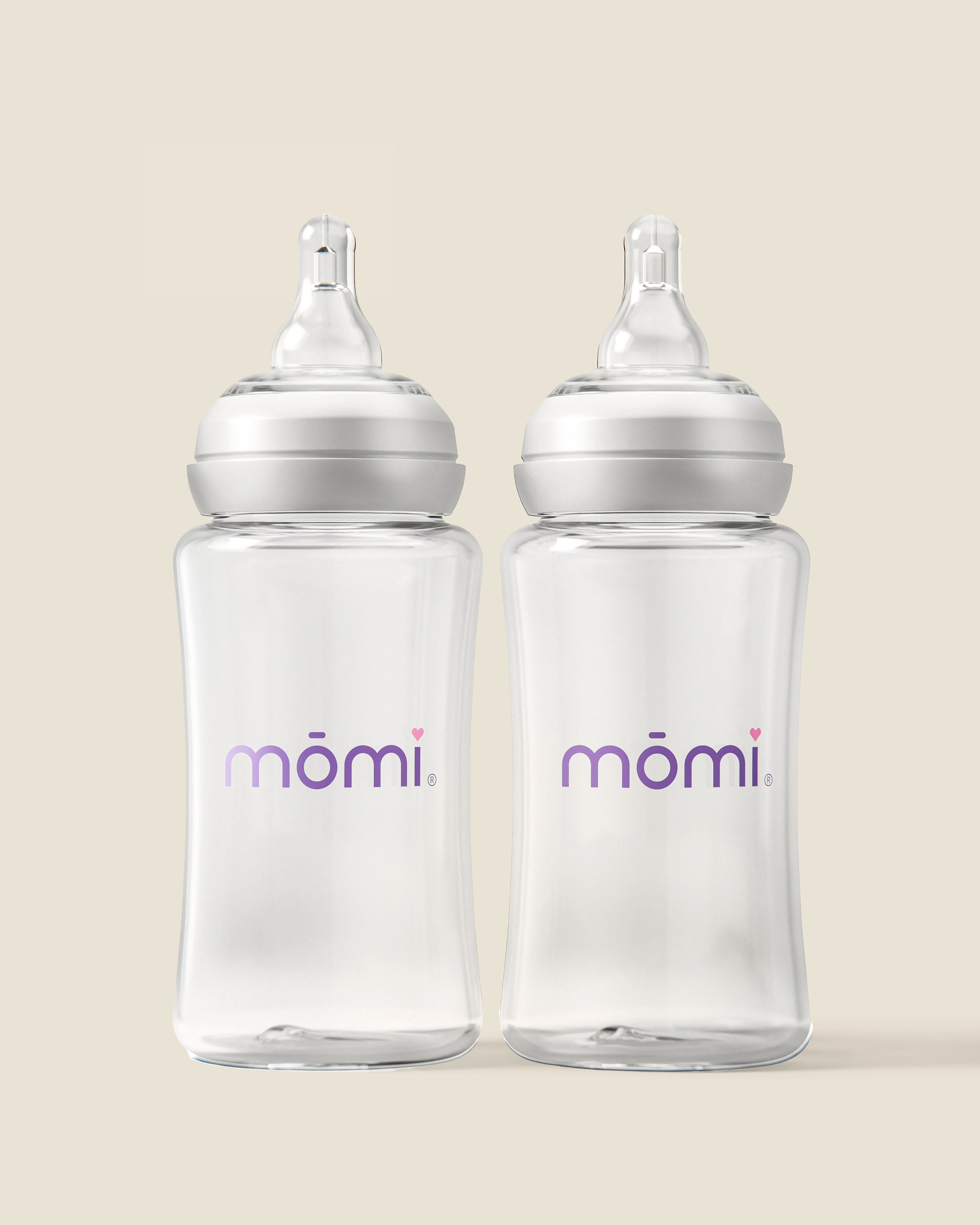 mōmi - breast-like bottle 2-sets, 10oz plastic - Image 2