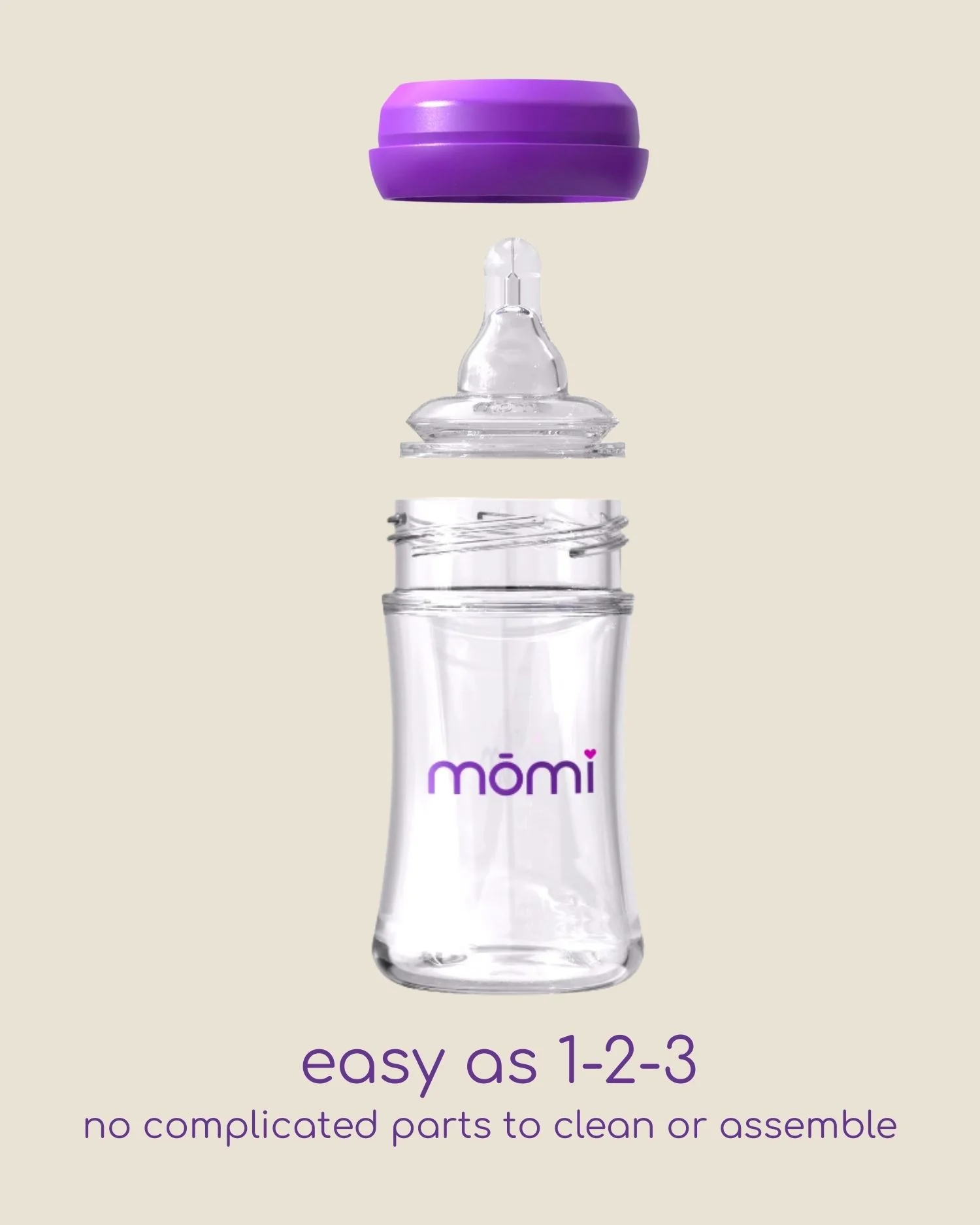 mōmi - breast-like bottle 2-sets, 10oz plastic - Image 5