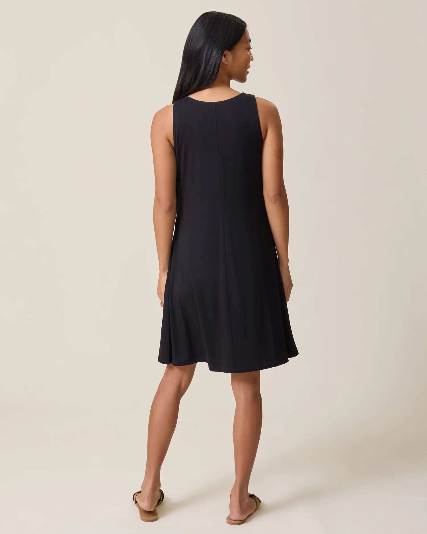 Penelope Crossover Nursing Dress | Black - Image 6