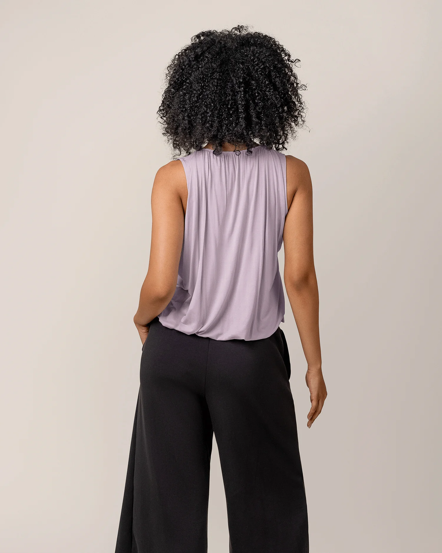 Piper Bubble Hem Nursing Tank | Lavender Mist - Image 4