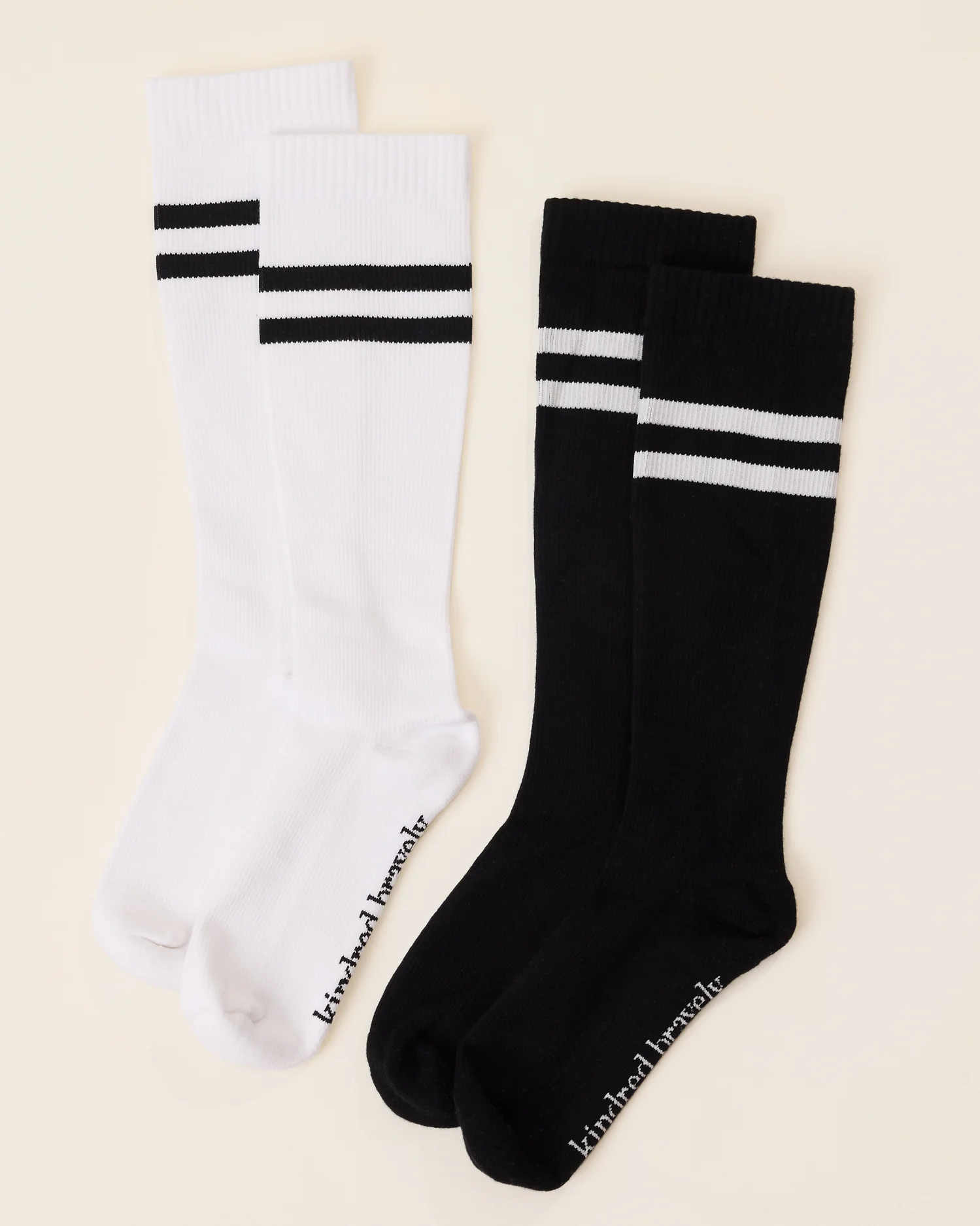 Premium Maternity Compression Socks (2-Pack) | Black & White - Image 5
