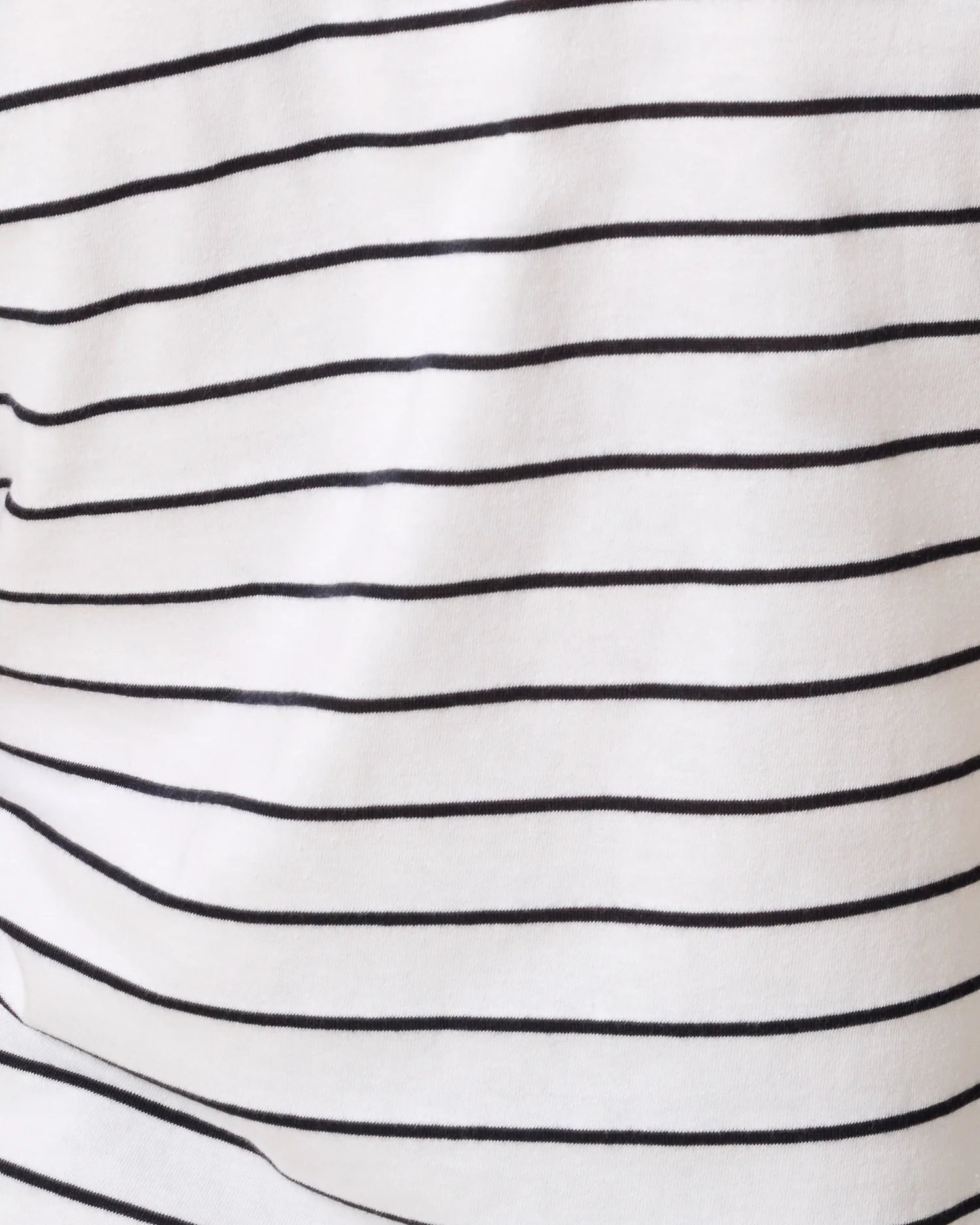 Relaxed Cotton Maternity & Nursing T-shirt | White & Black Stripe - Image 6