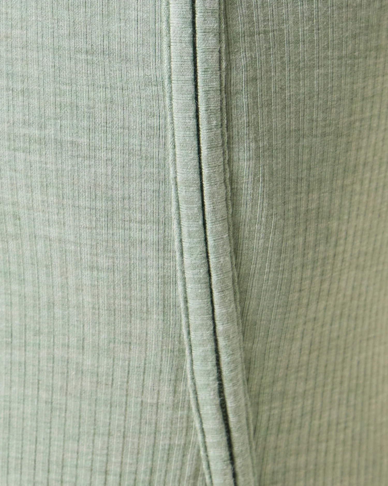 Ribbed Bamboo Baby Pajama | Sage Heather - Image 5