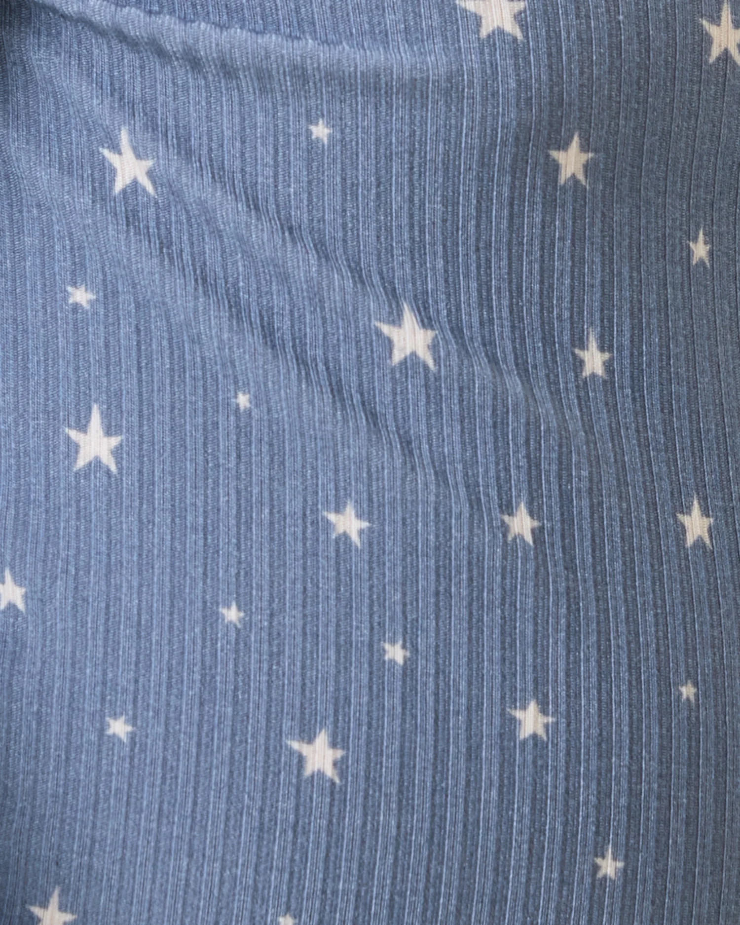 Ribbed Bamboo Baby Two-Piece Pajama Set | Blue Stars - Image 5