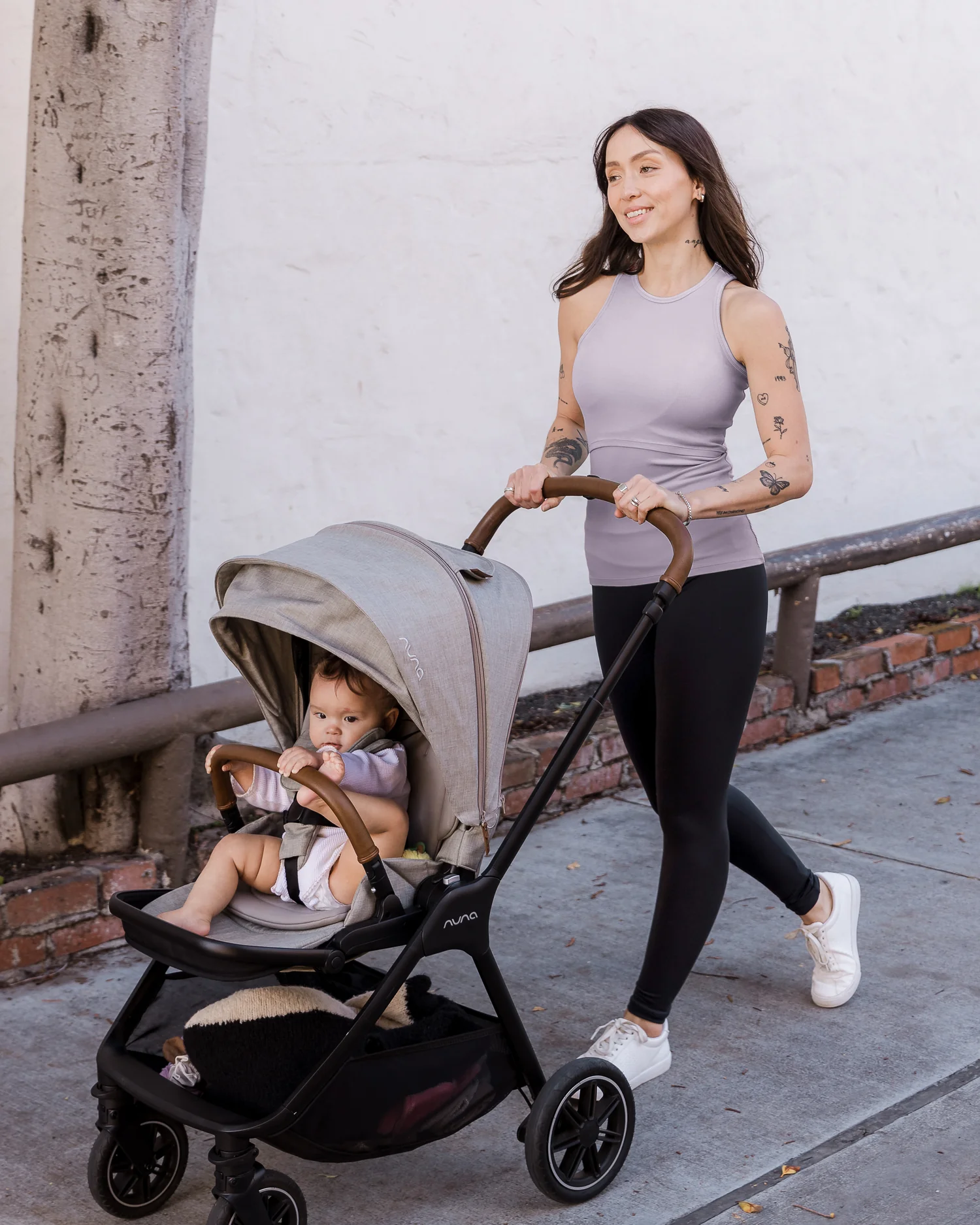 Ribbed Bamboo Racerback Nursing Tank | Lavender Mist - Image 7