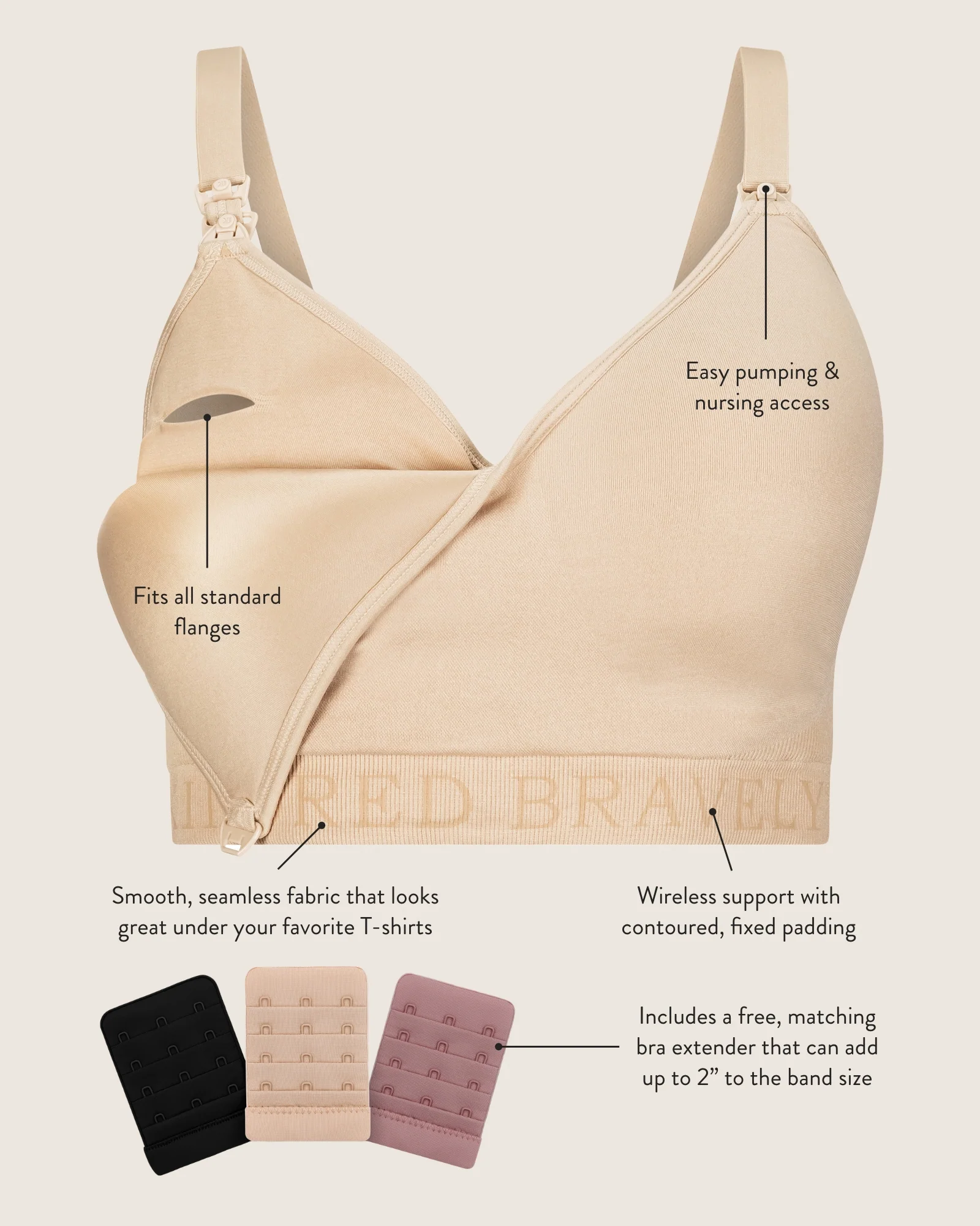 Signature Sublime® Contour Hands-Free Pumping & Nursing Bra | Twilight - Image 6