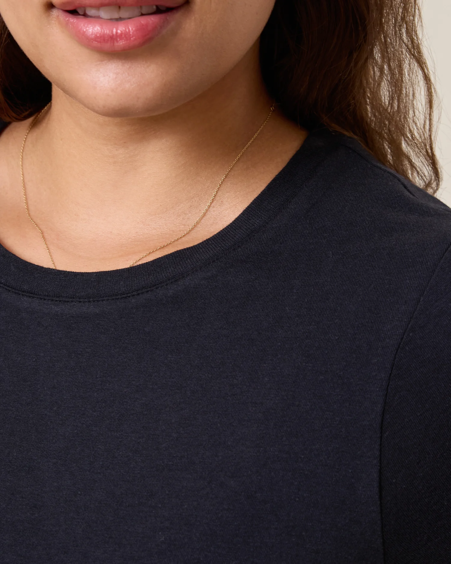 Slim Fit Modal Nursing T-shirt | Black - Image 3