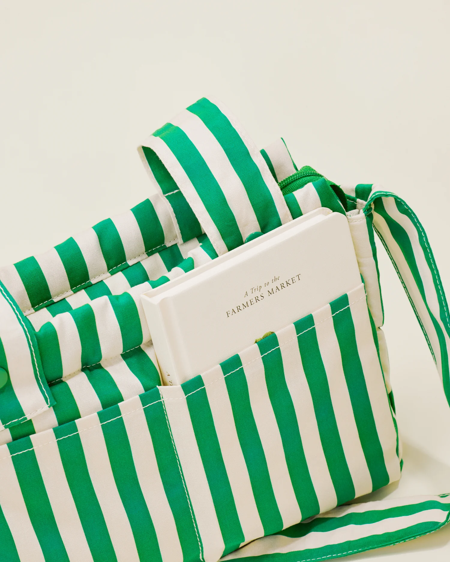 Stroller Party Caddy Bag | Green Stripe - Image 4