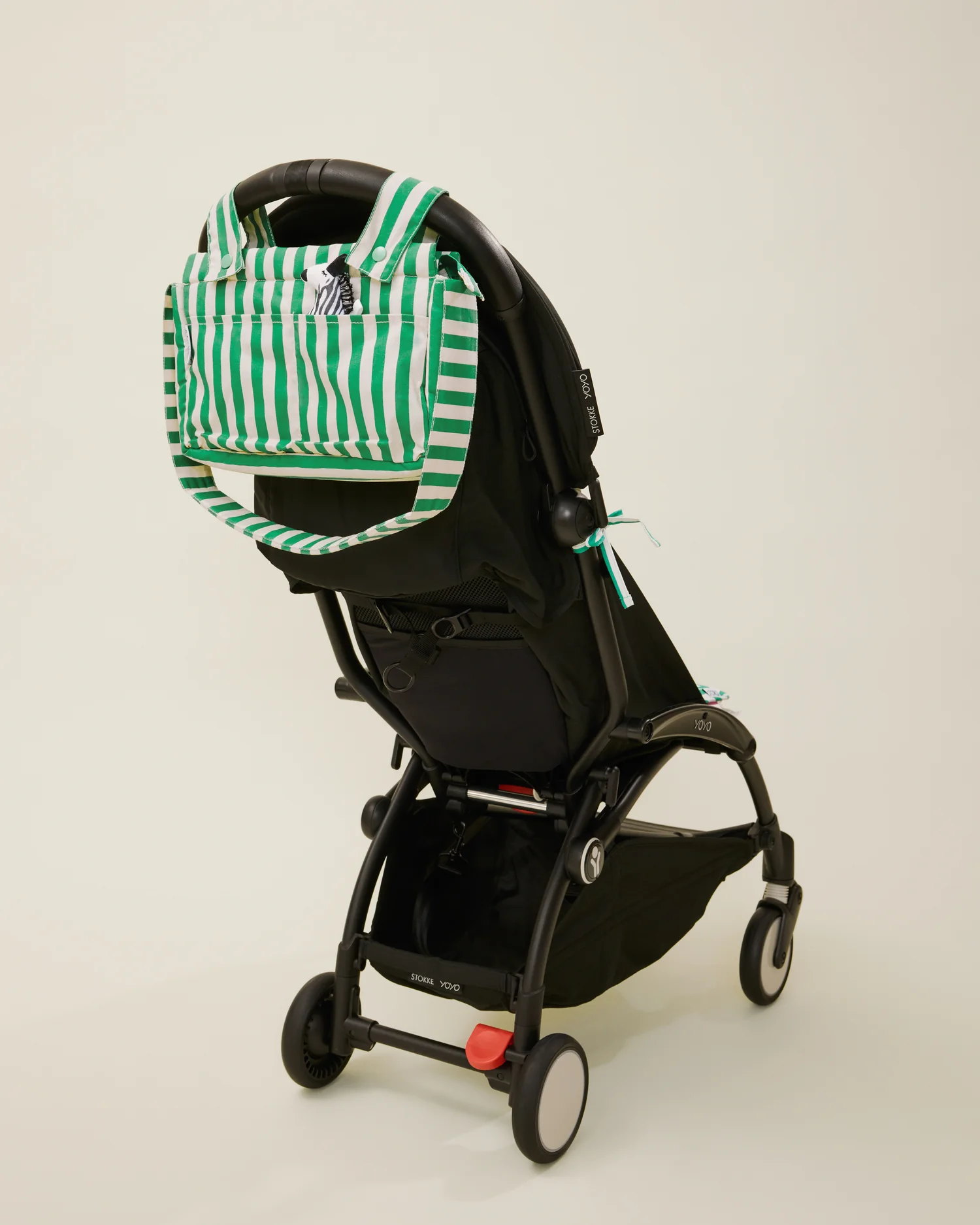 Stroller Party Caddy Bag | Green Stripe - Image 7