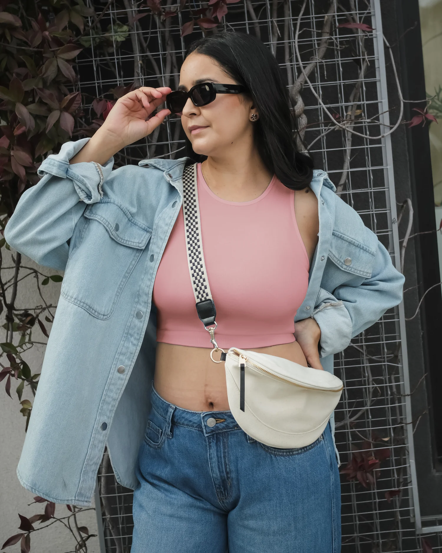Sublime® Bamboo Hands-Free Pumping Longline Bra Top | Light Mauve - Image 6
