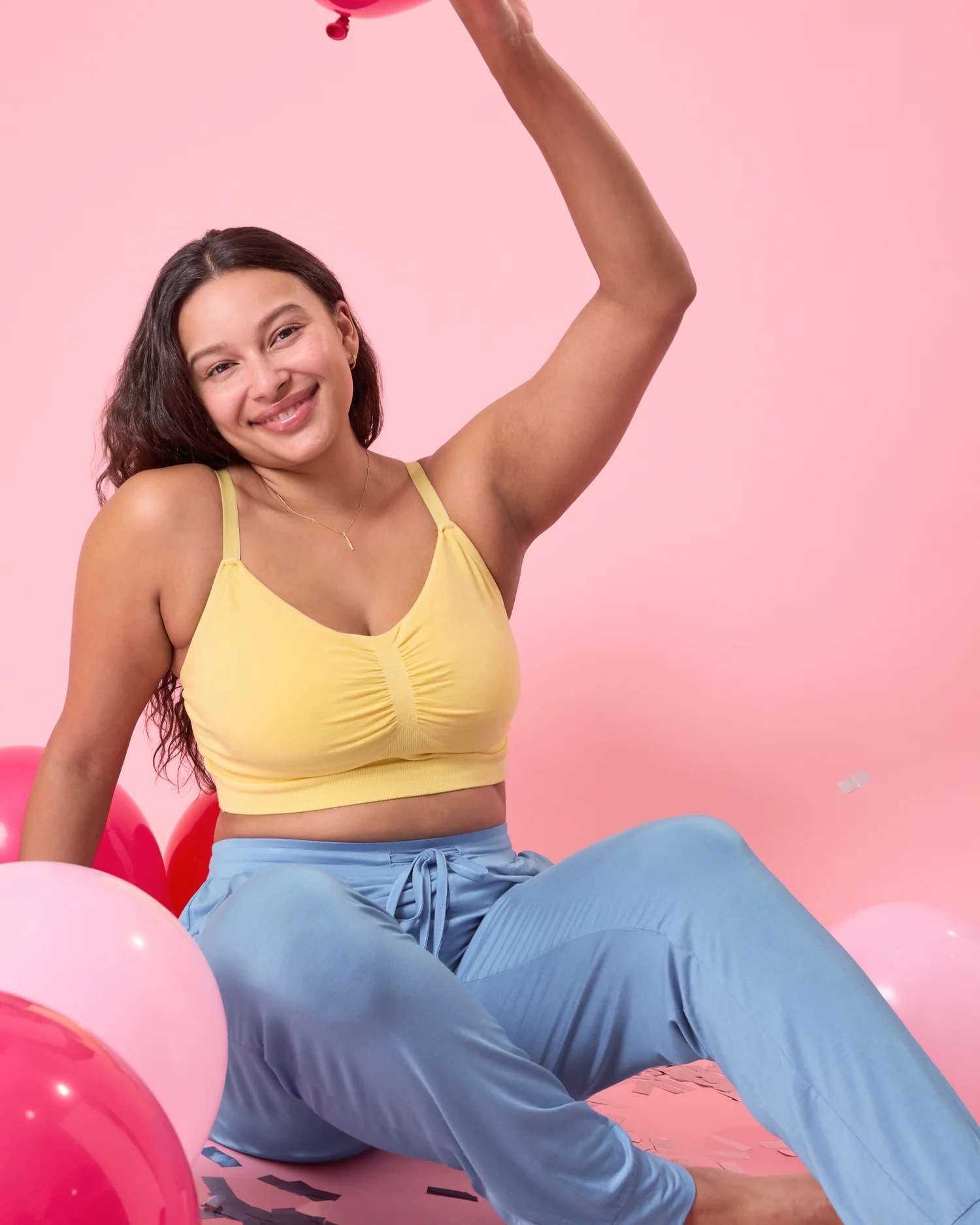 Sublime® Bamboo Hands-Free Pumping Lounge & Sleep Bra | Dandelion - Image 6