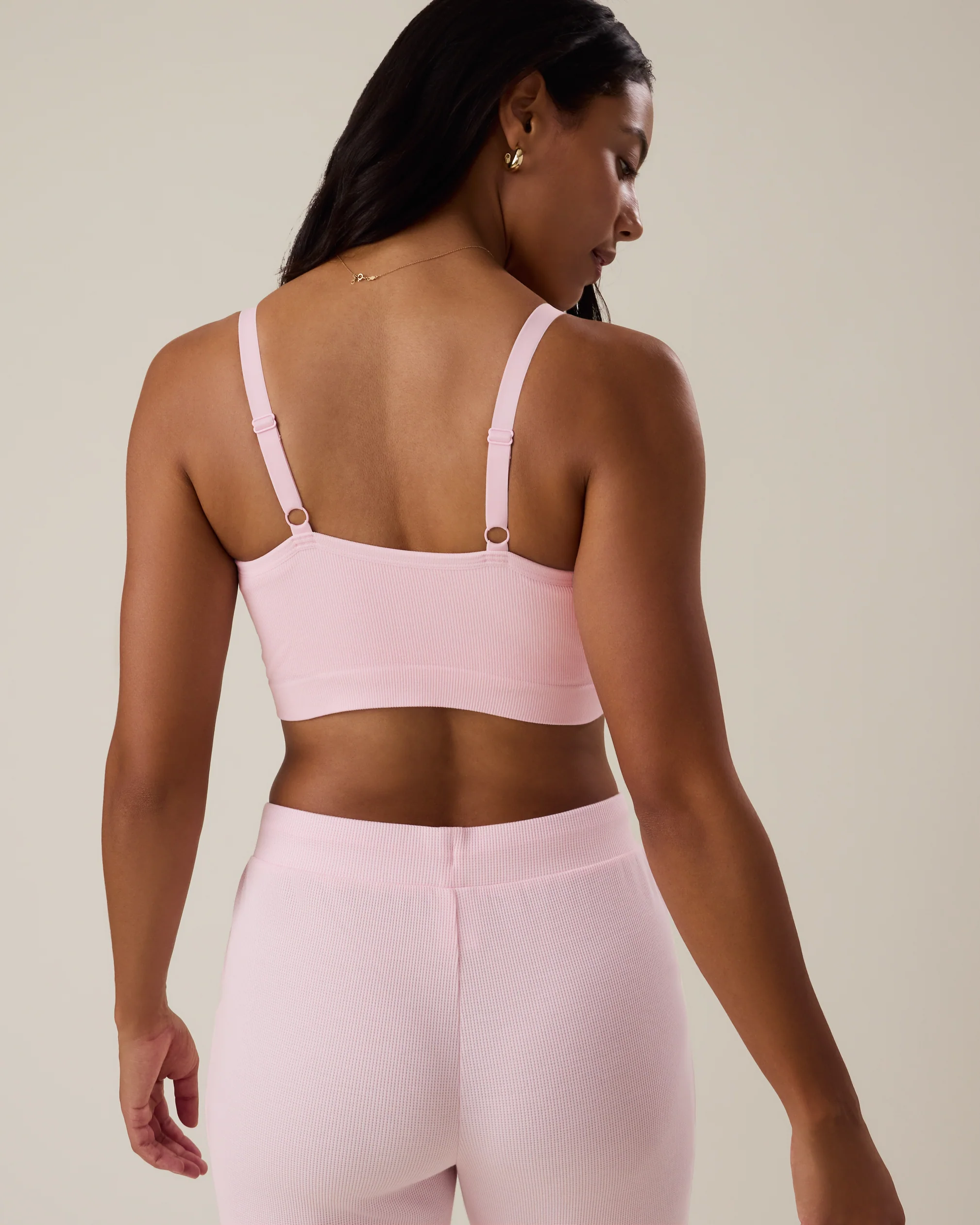 Sublime® Bamboo Hands-Free Pumping Lounge & Sleep Bra | Pale Pink - Image 5