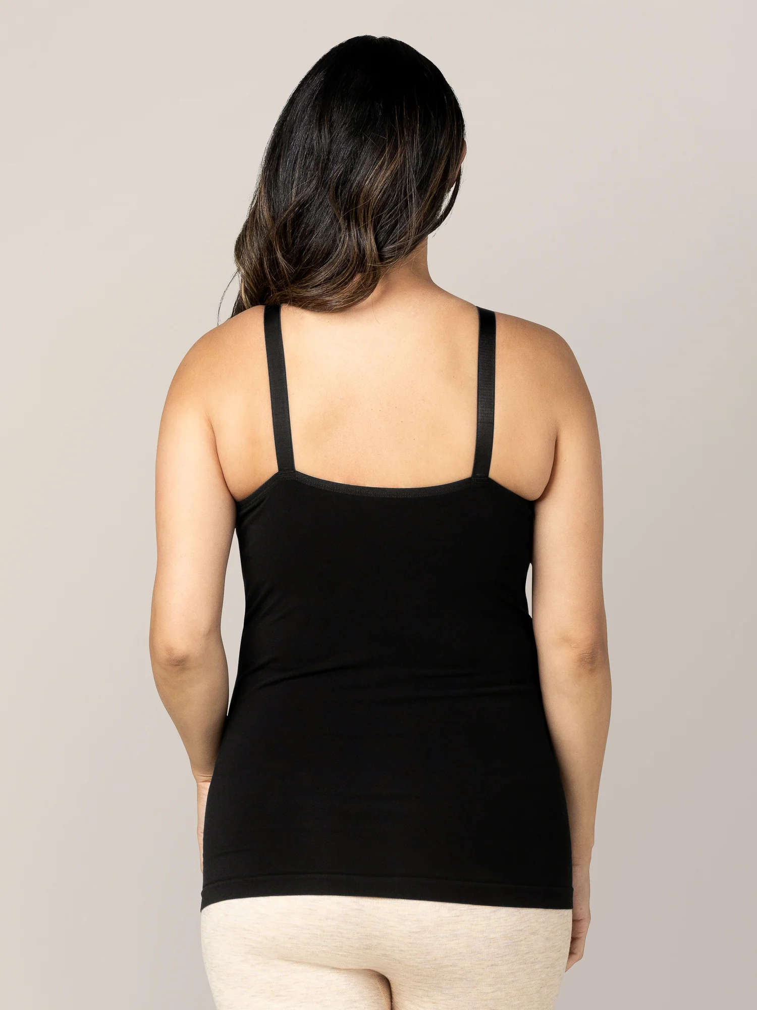 Sublime® Bamboo Hands-Free Pumping & Nursing Cami | Black - Image 8