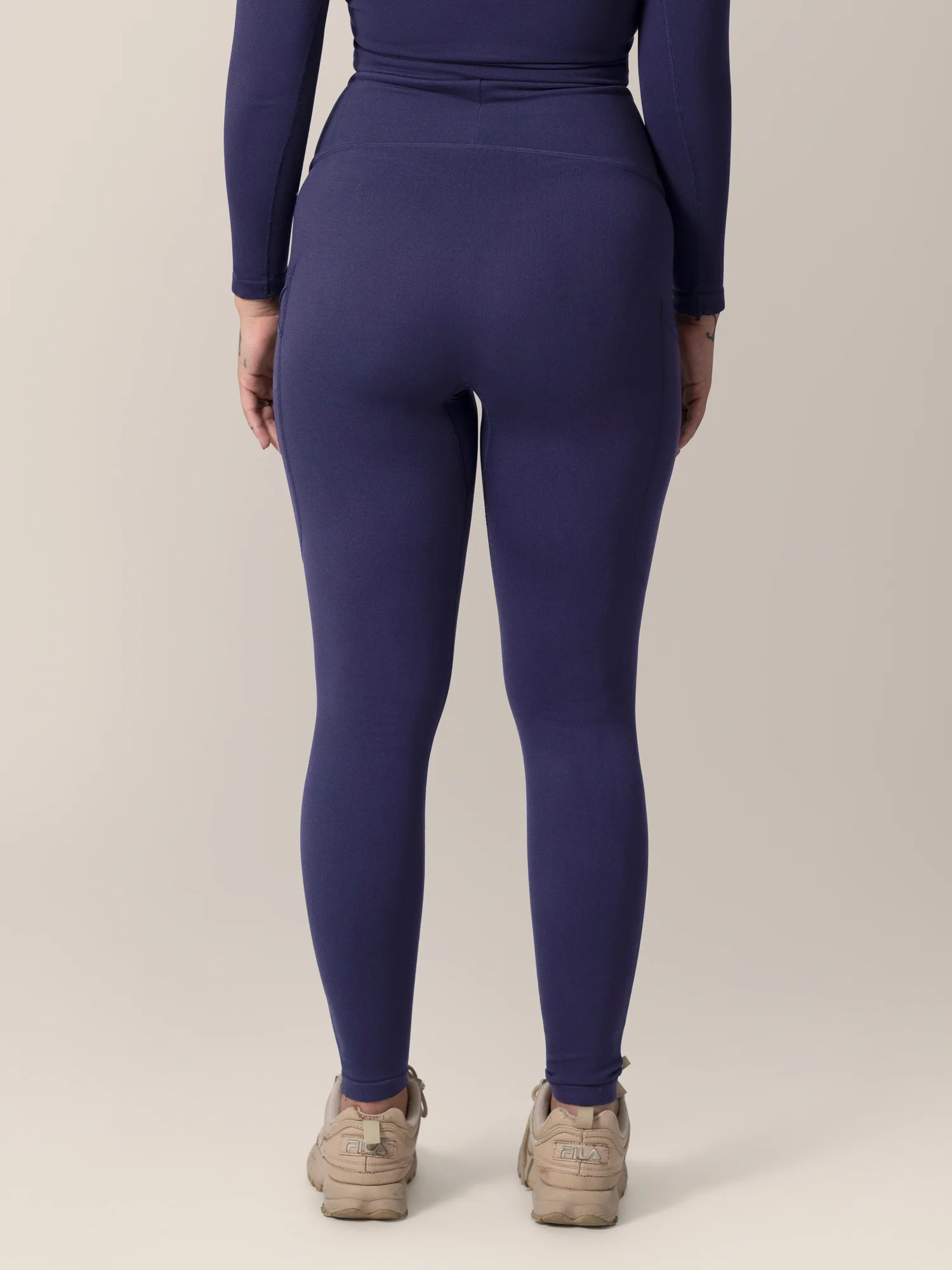Sublime® Bamboo Maternity & Postpartum Crossover Legging | Navy - Image 5