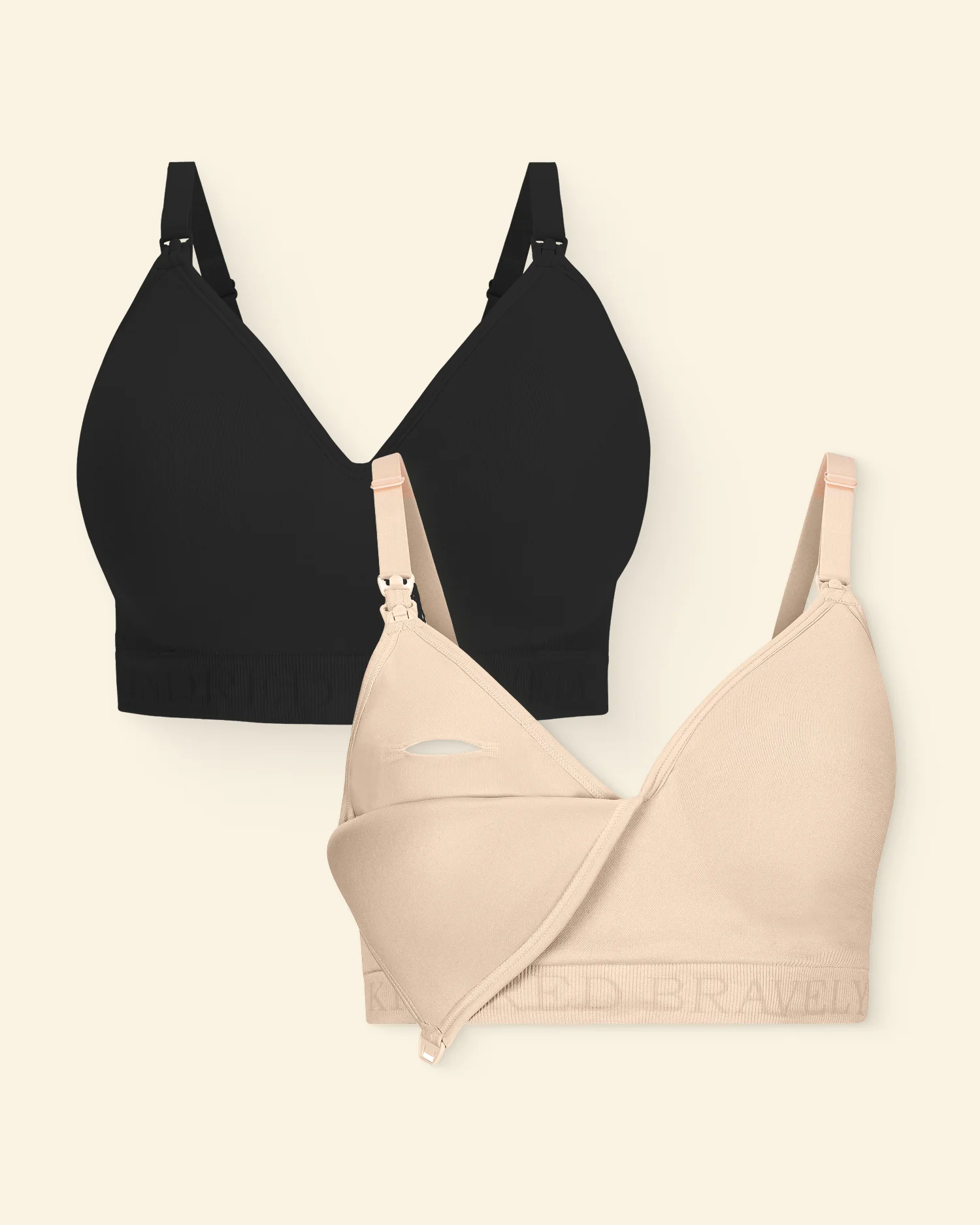 Sublime® Contour Pumping Bra Two-Pack | Beige & Black
