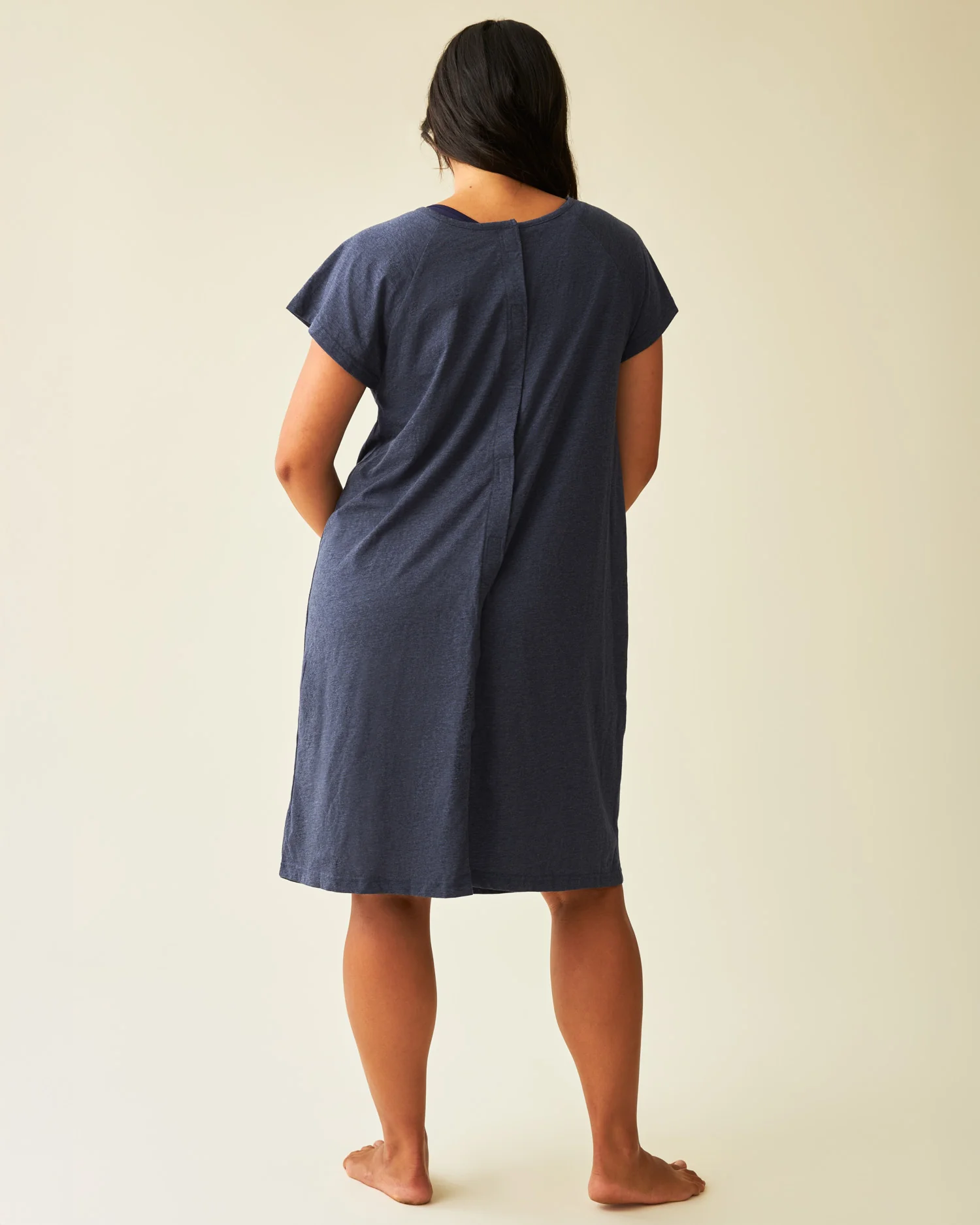 Universal Labor & Delivery Gown | Navy Heather - Image 3
